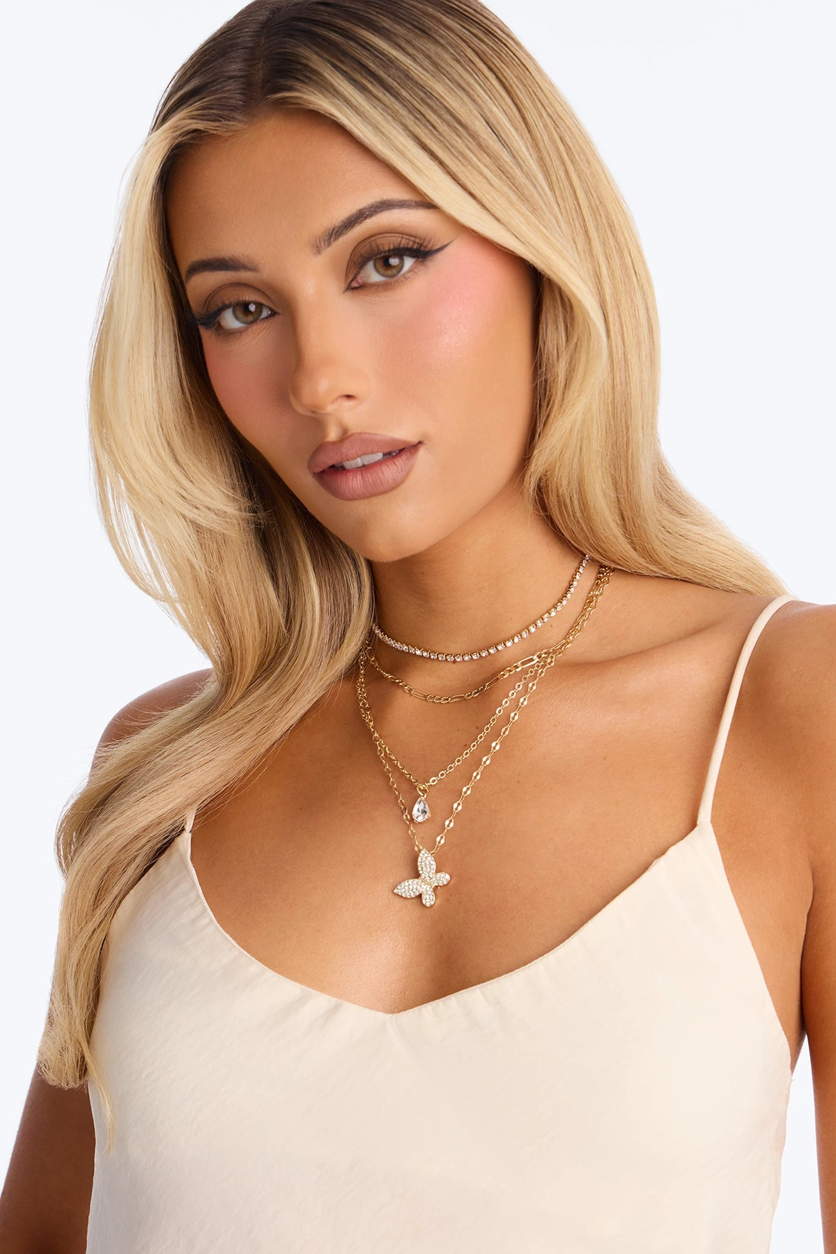 Daydreams Layered Necklace - Gold — Dourado