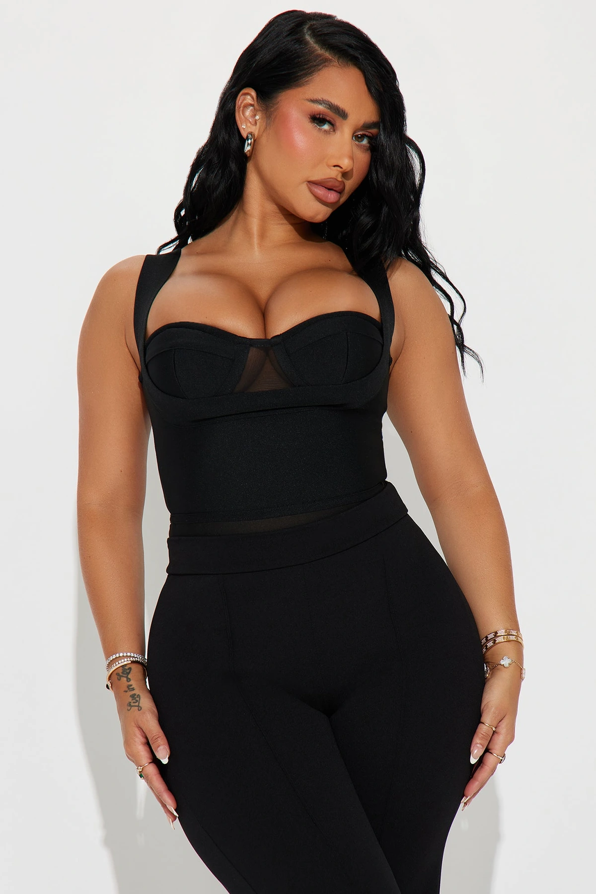 My Revenge Bandage Bodysuit - Black — Preto