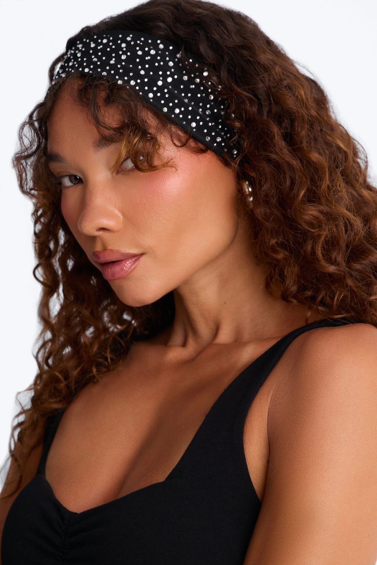 Starry Night 2 Piece Headband Set - Black — Preto