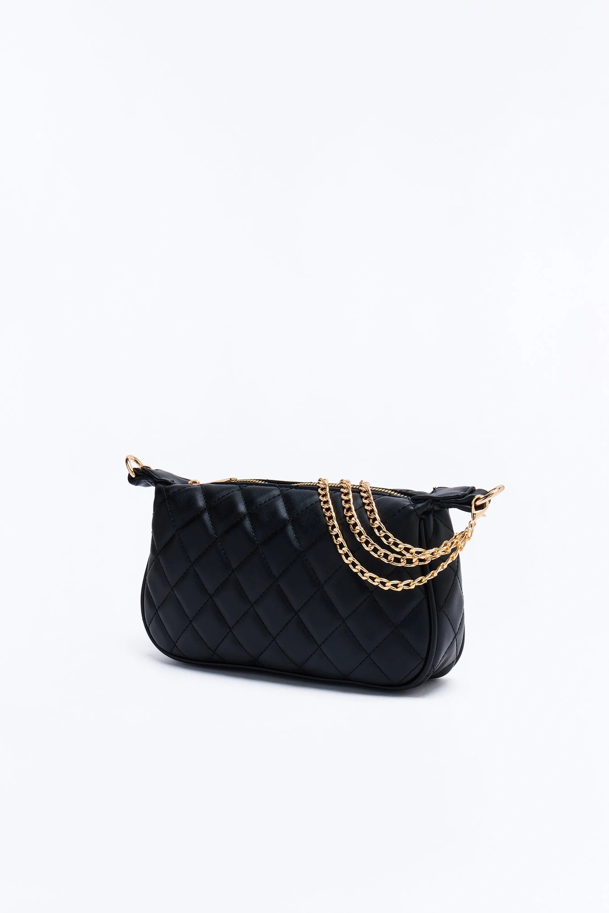 High Achiever Faux Leather Shoulder Handbag - Black — Preto