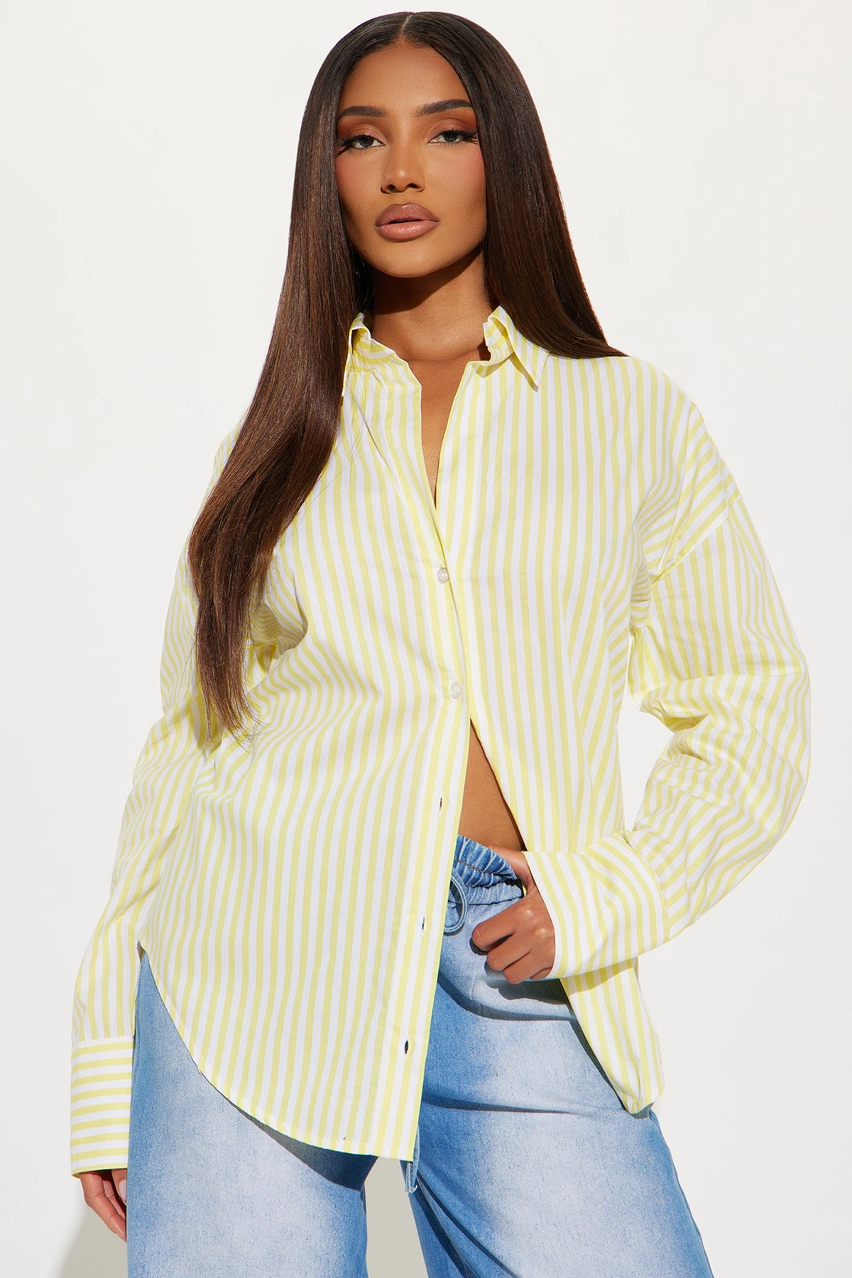 Newport Striped Shirt - Yellow/combo — Amarelo/combinação