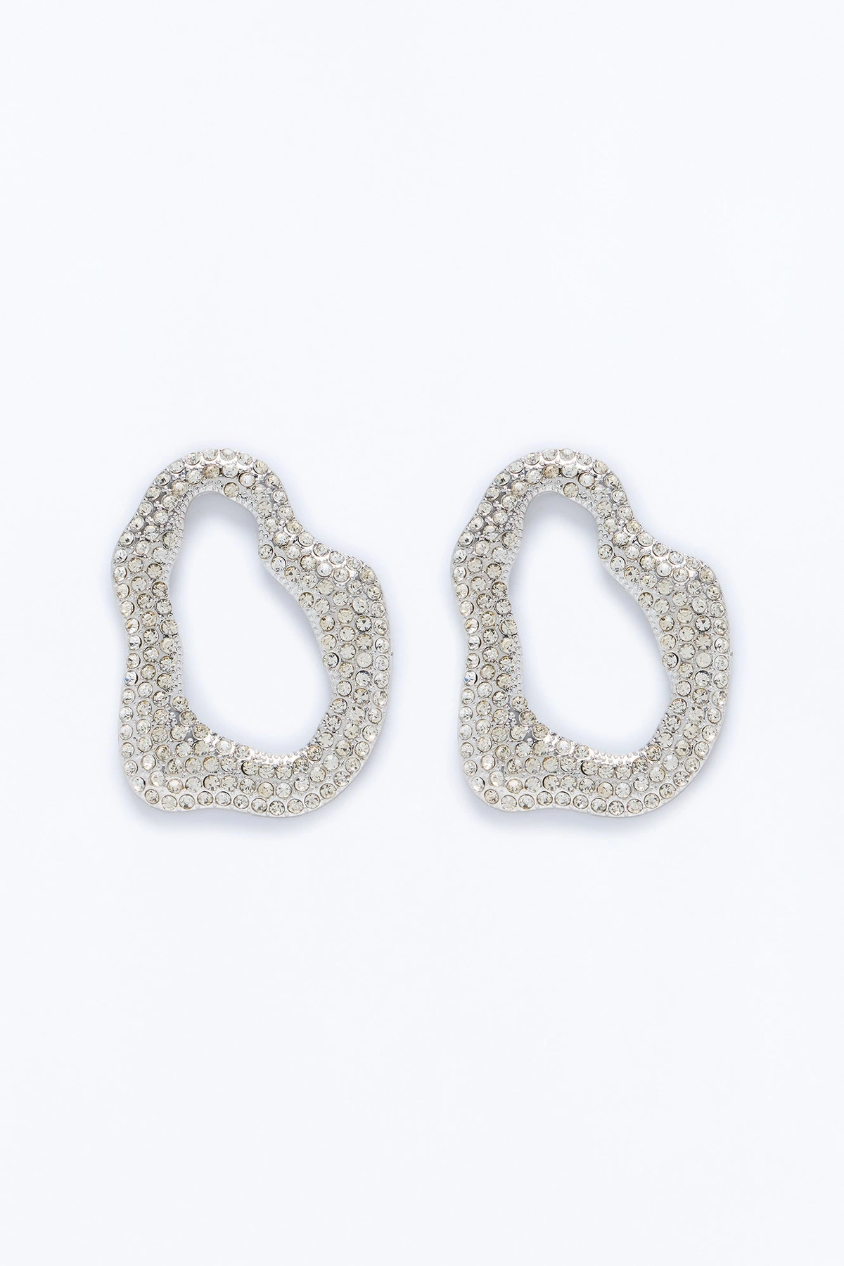 Radiant Orbit Drop Earrings - Silver — Prateado
