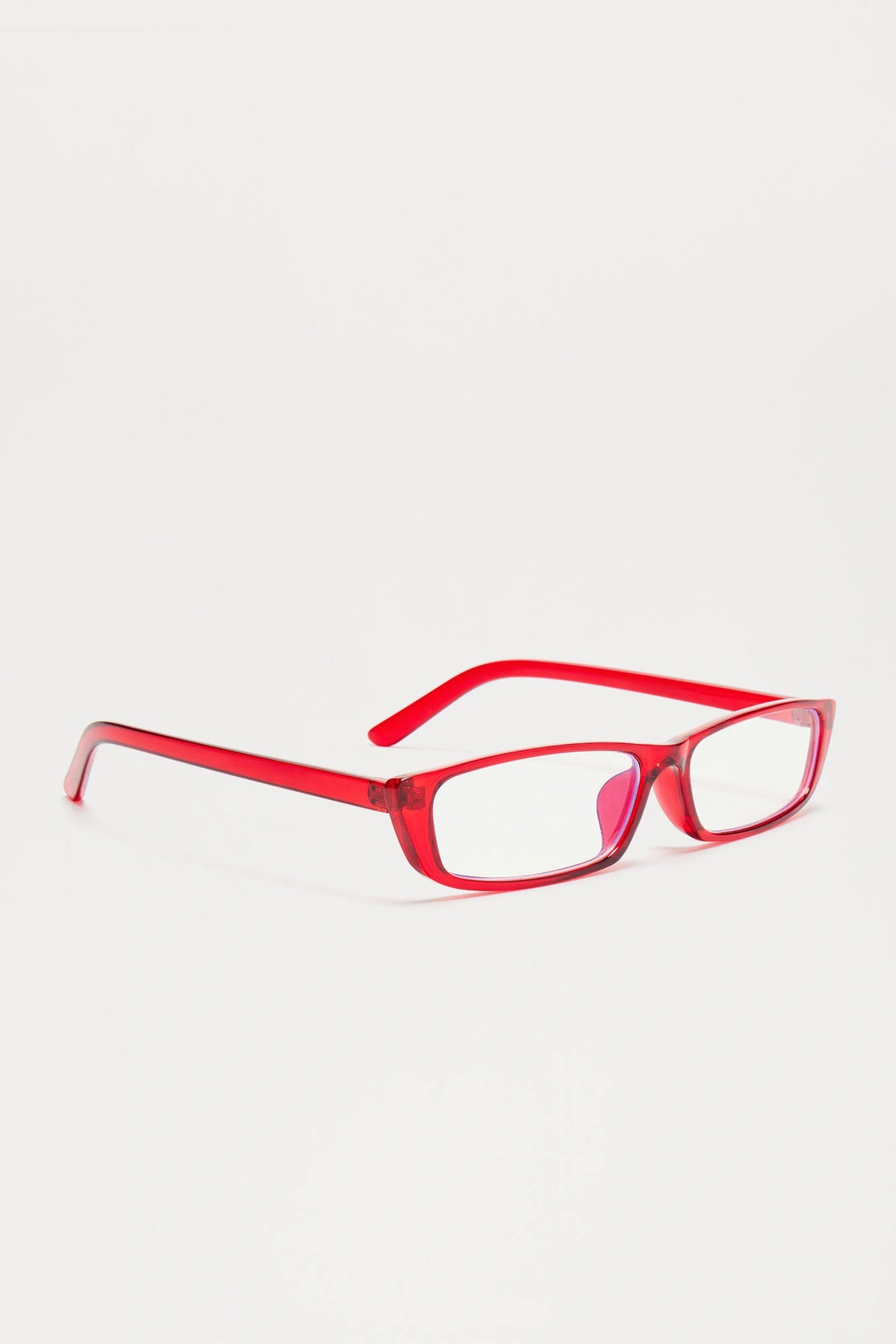 Beauty And Brains Blue Light Glasses - Red — Vermelho