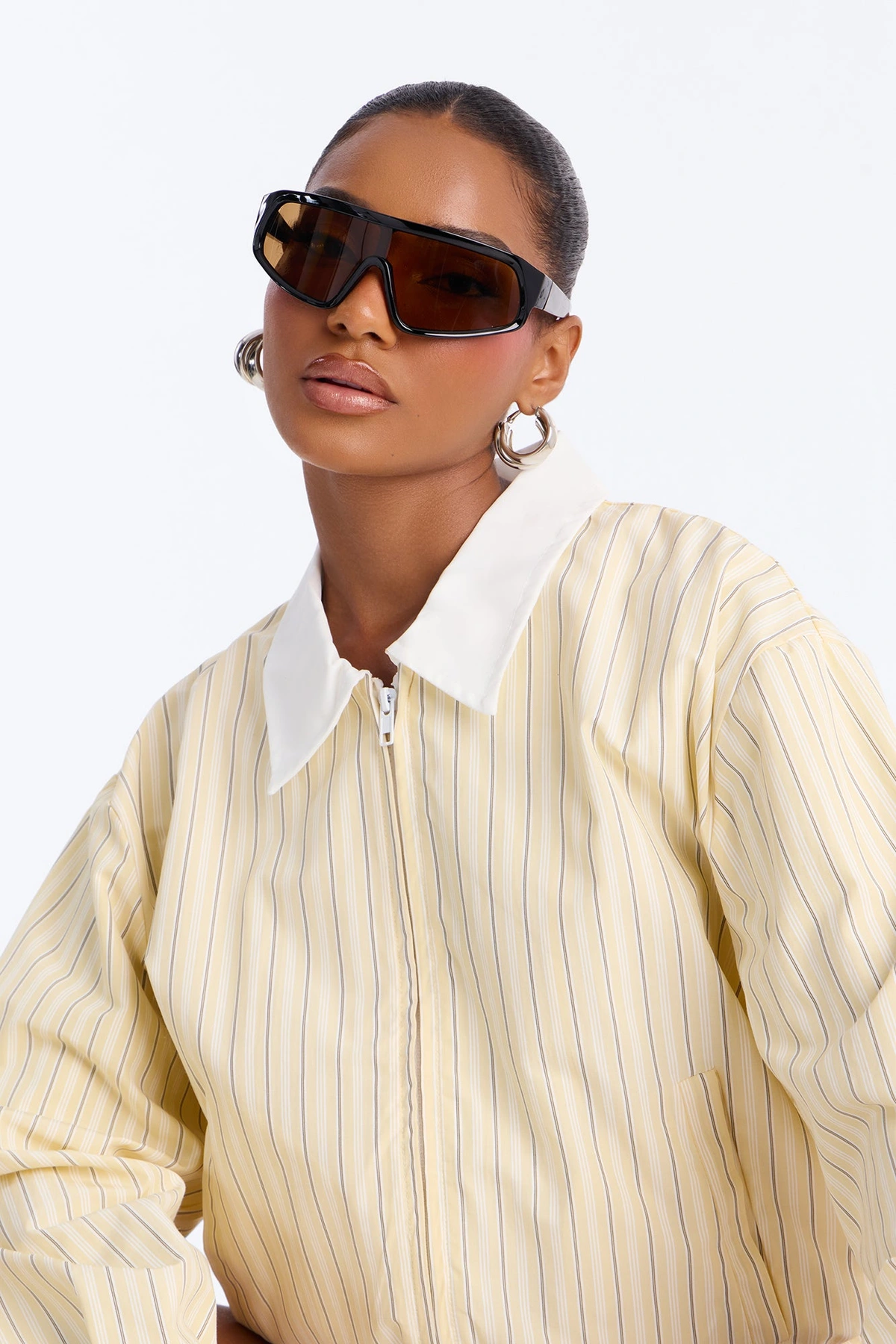 In Miami Sunglasses - Black/Brown — Preto/Castanho