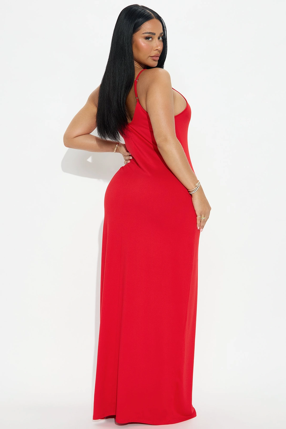 Simple Saturday Maxi Dress - Red — Vermelho