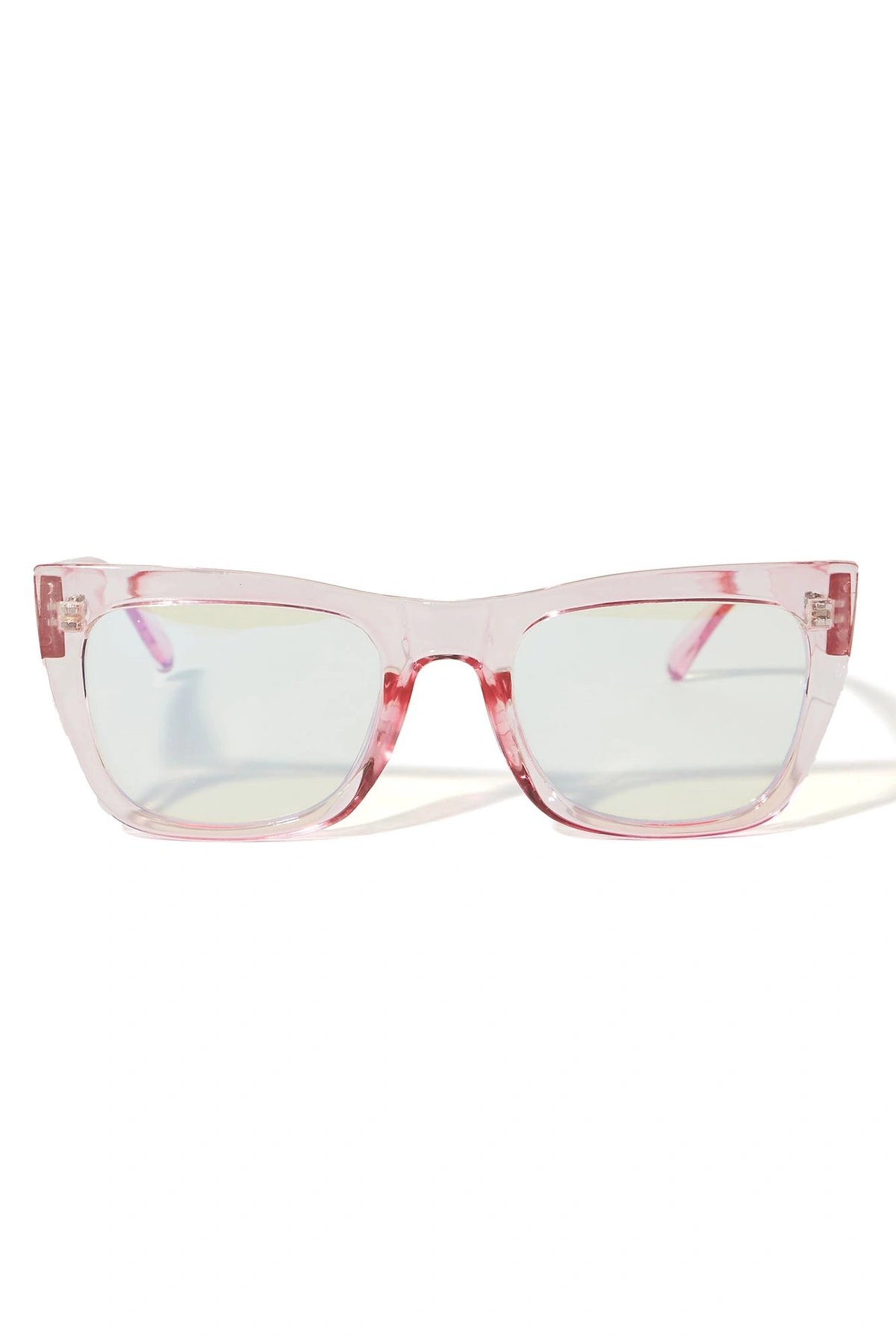 Crystal Clear Persuasion Blue Light Day Glasses - Clear/Pink — Clear/Rosa