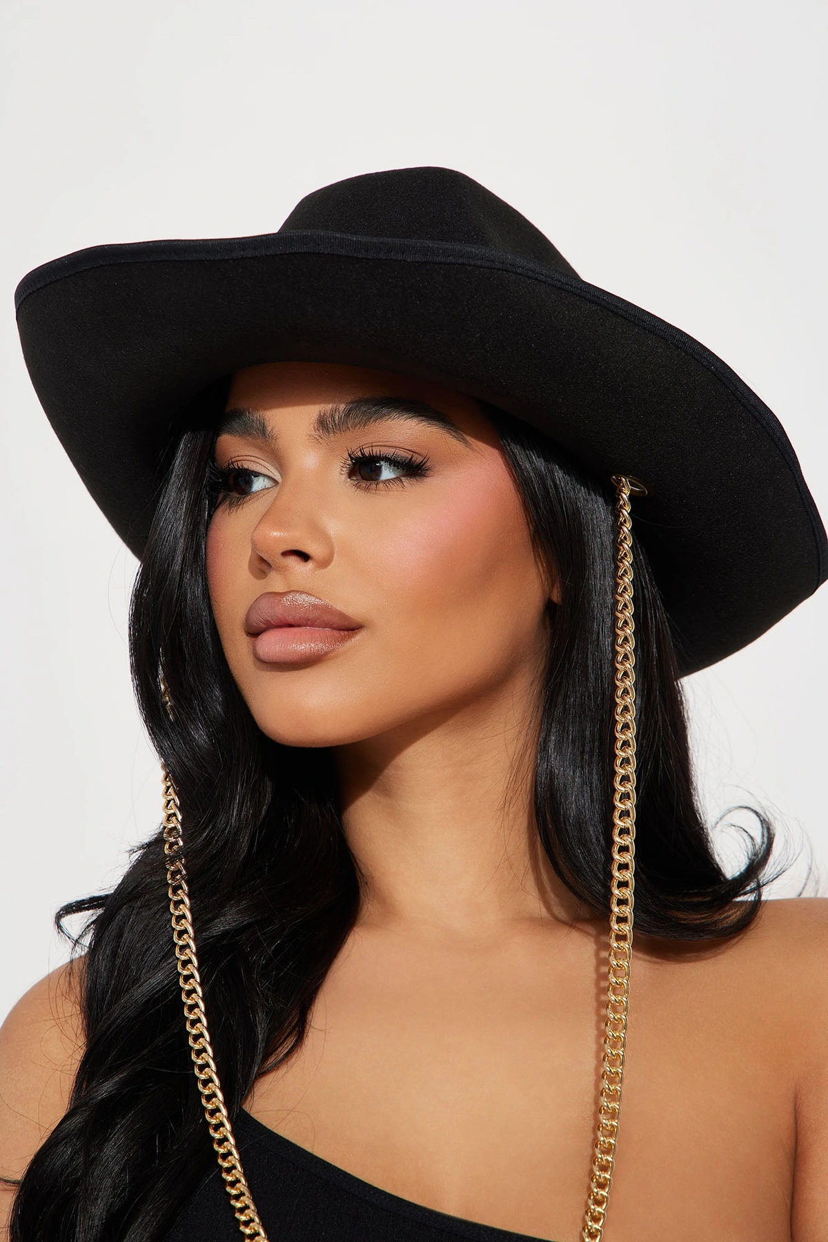 Western Chic Cowboy Hat - Black — Preto