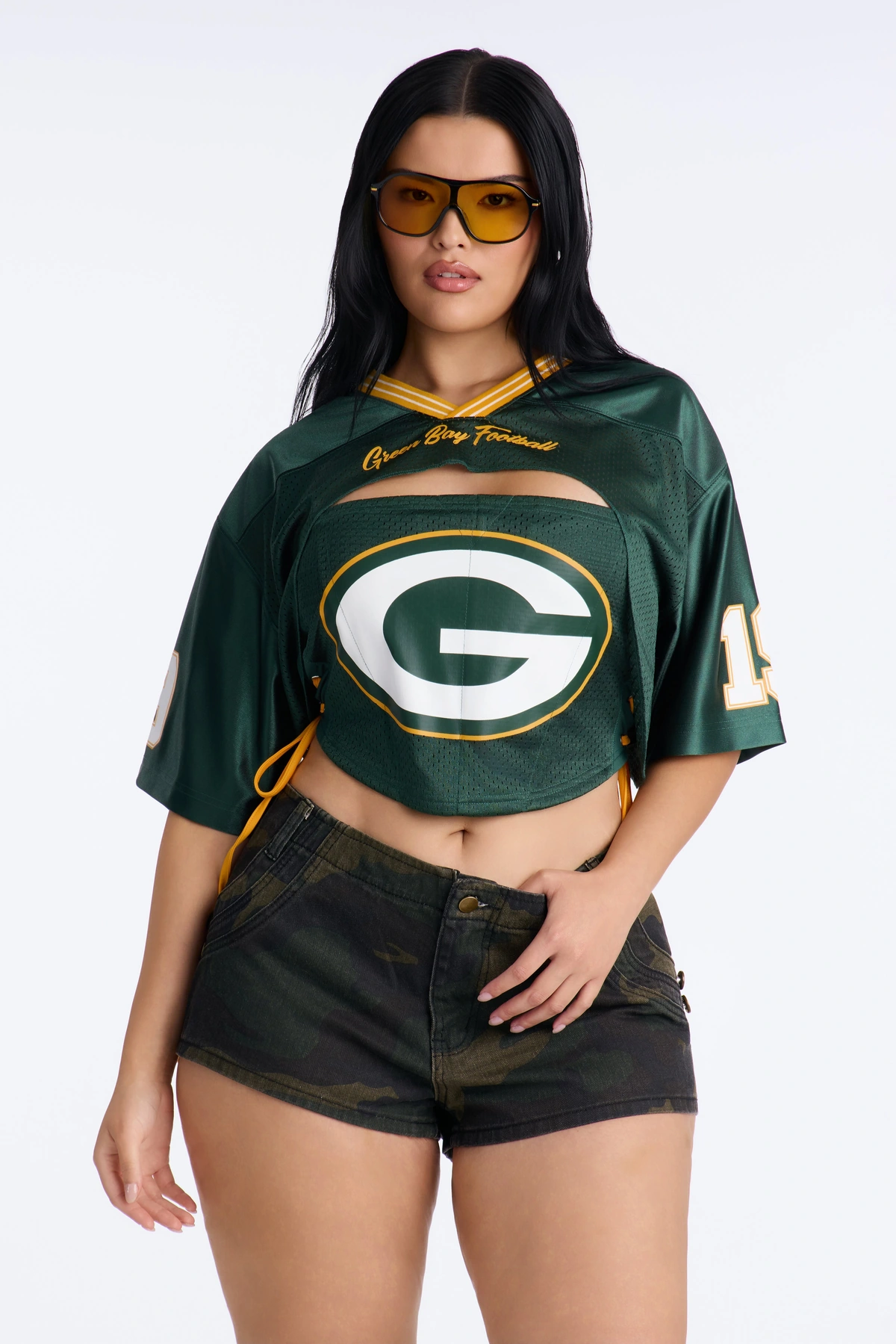 NFL Green Bay Packers Corset Top - Green/combo — Verde/combinação