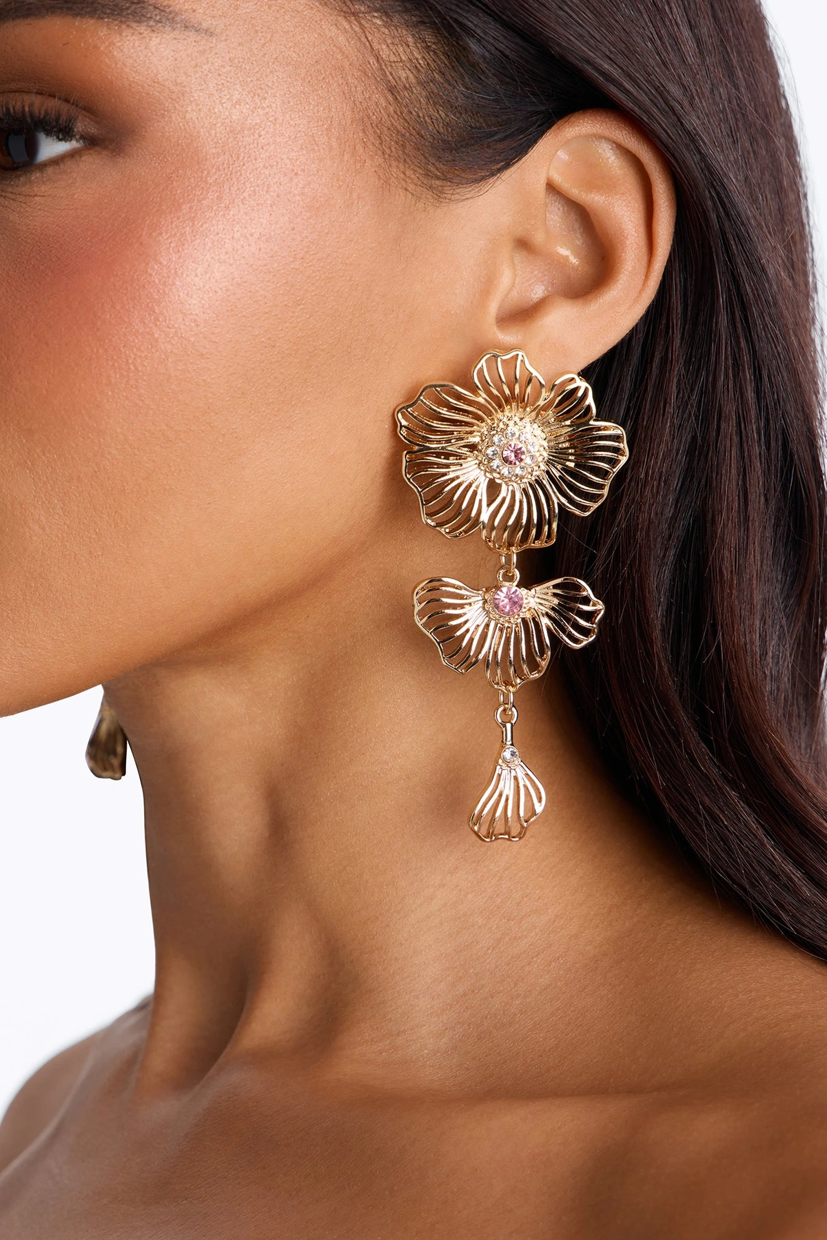 Poppy Fields Earrings - Pink — Rosa