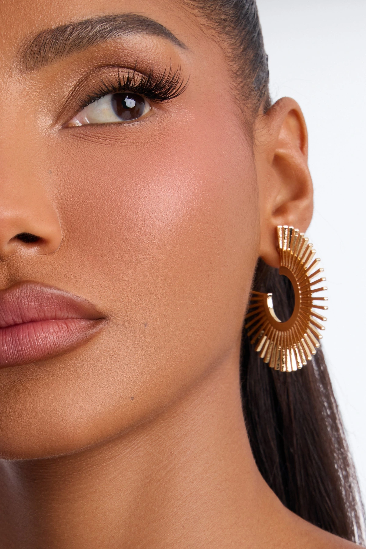 Burst Of Joy Hoop Earrings - Gold — Dourado