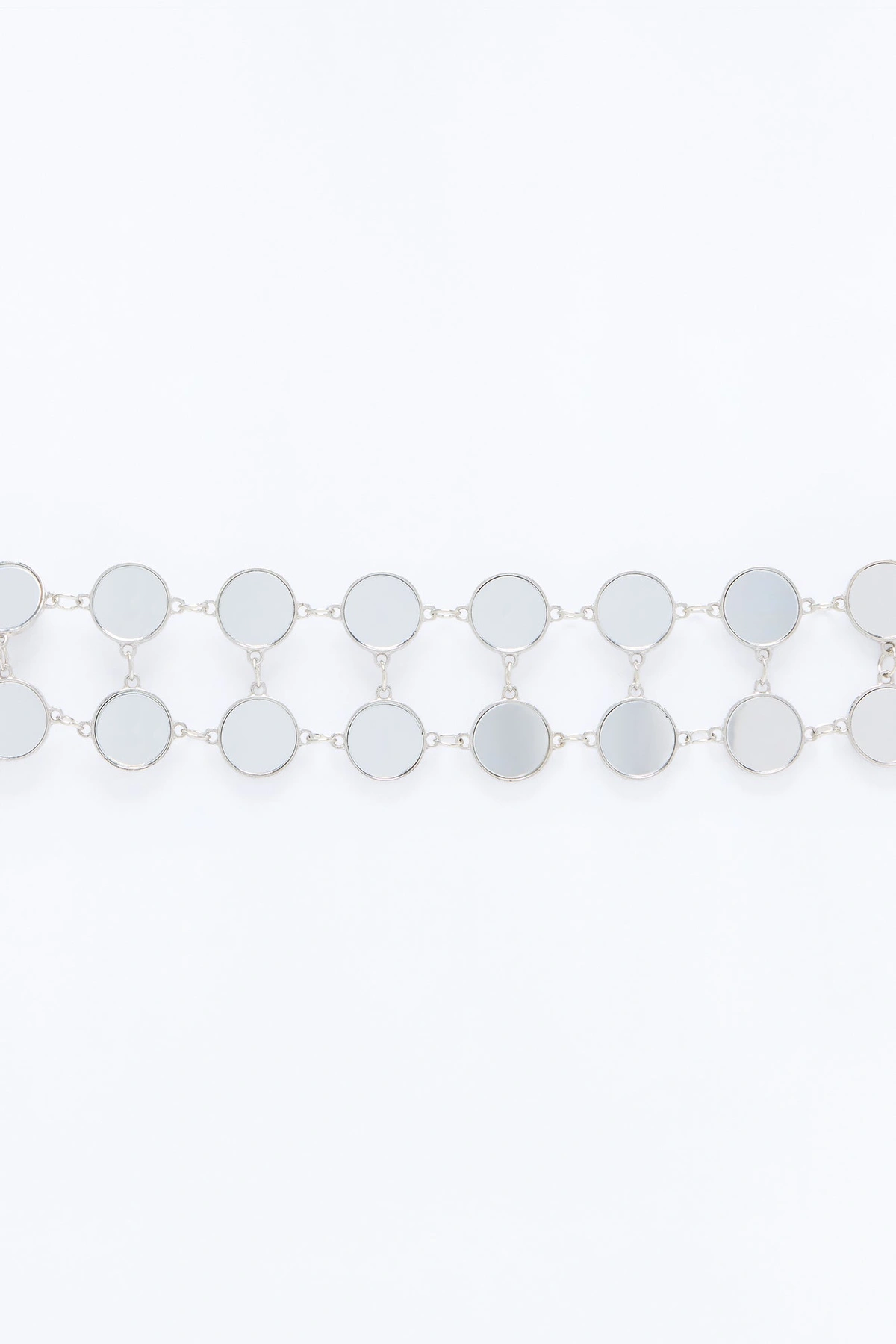 Liquid Chrome Chain Belt - Silver — Prateado