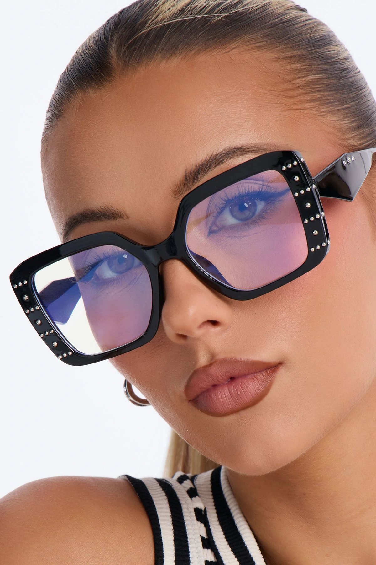 Rocking The Look Blue Light Glasses - Black — Preto