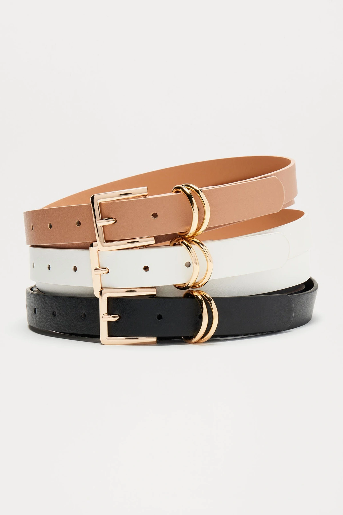 The Best Trio Belt Set - Black/combo — Preto/combinação