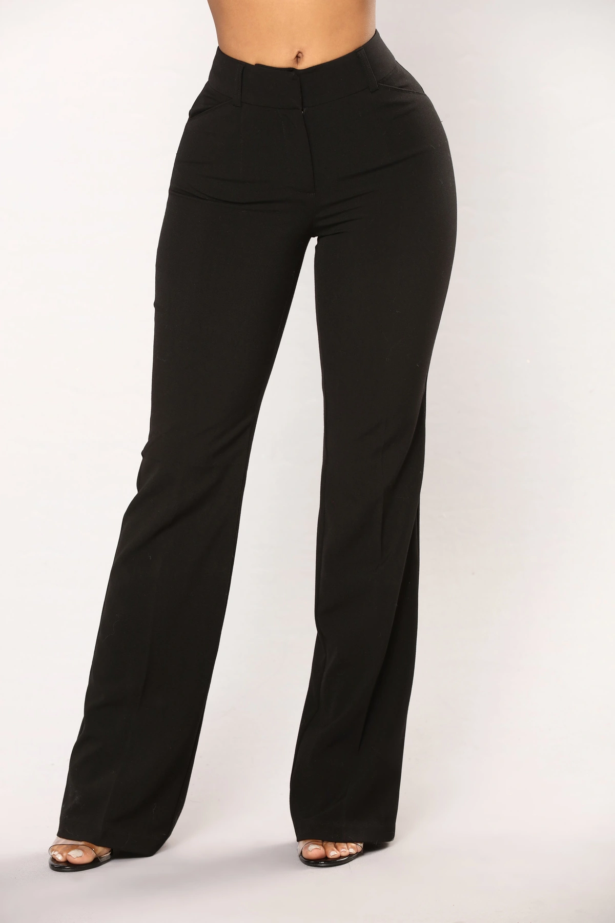 Tasha Dressy High Rise Pants - Black — Preto