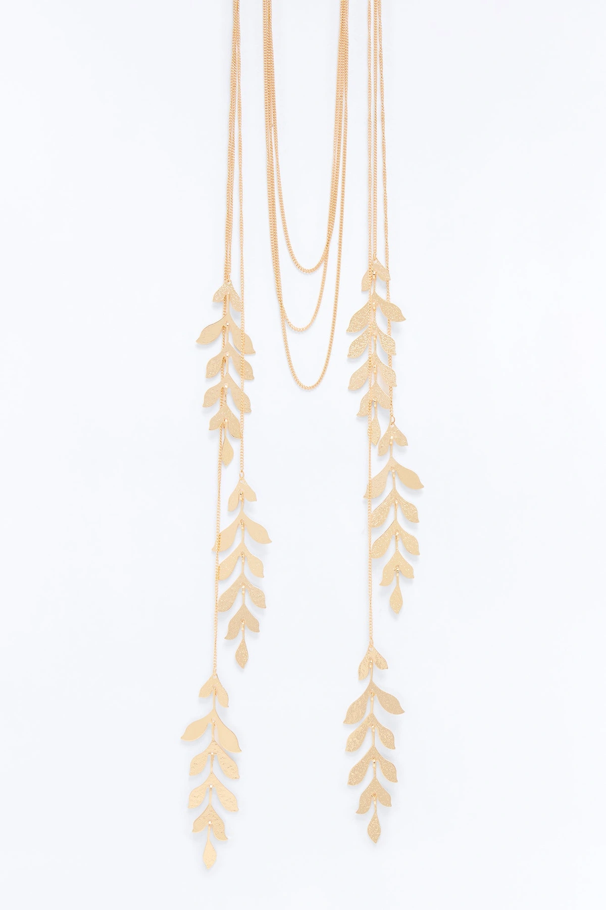 Botanical Garden Layered Necklace - Gold — Dourado