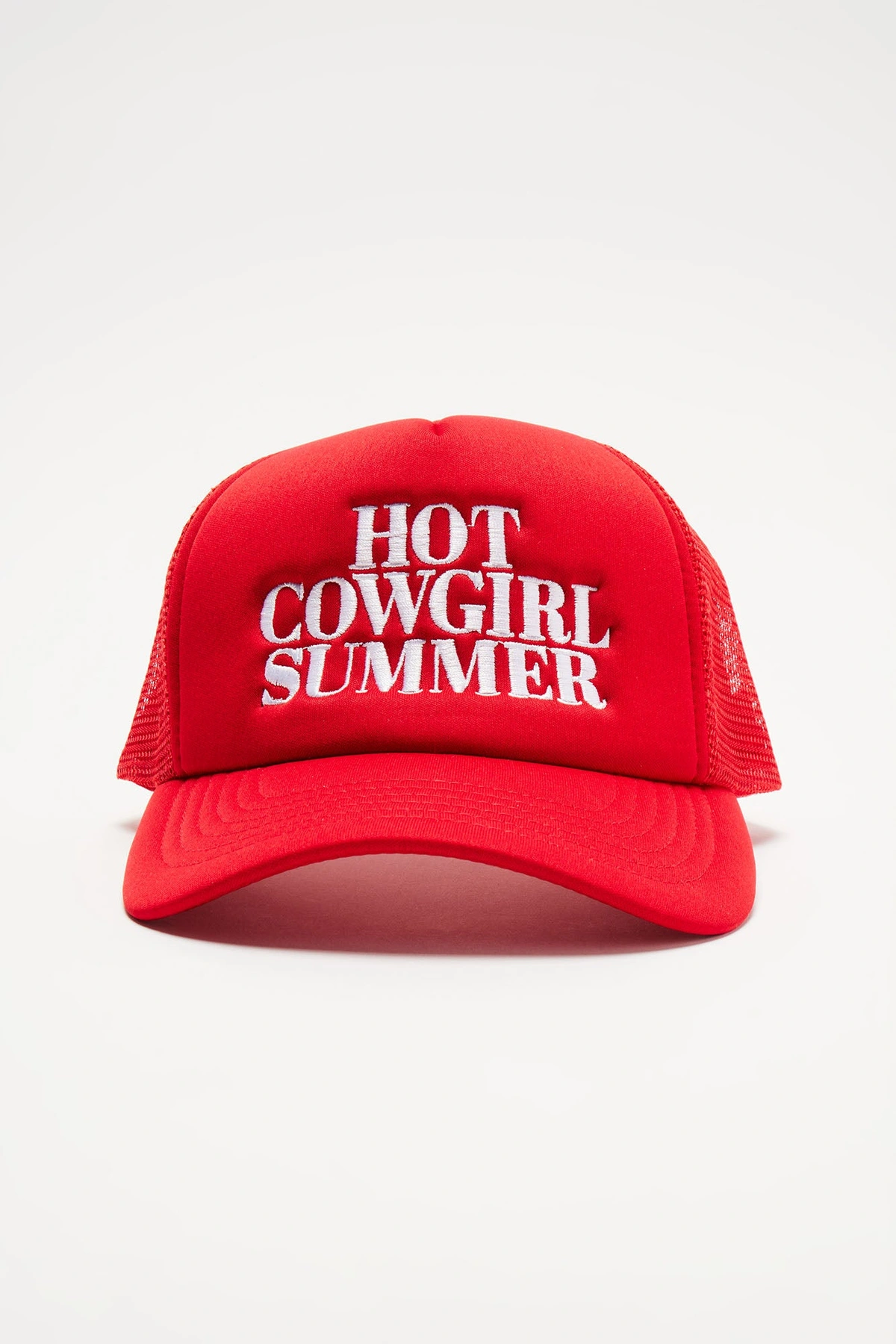 Hot Cowgirl Summer Trucker Hat - Red — Vermelho