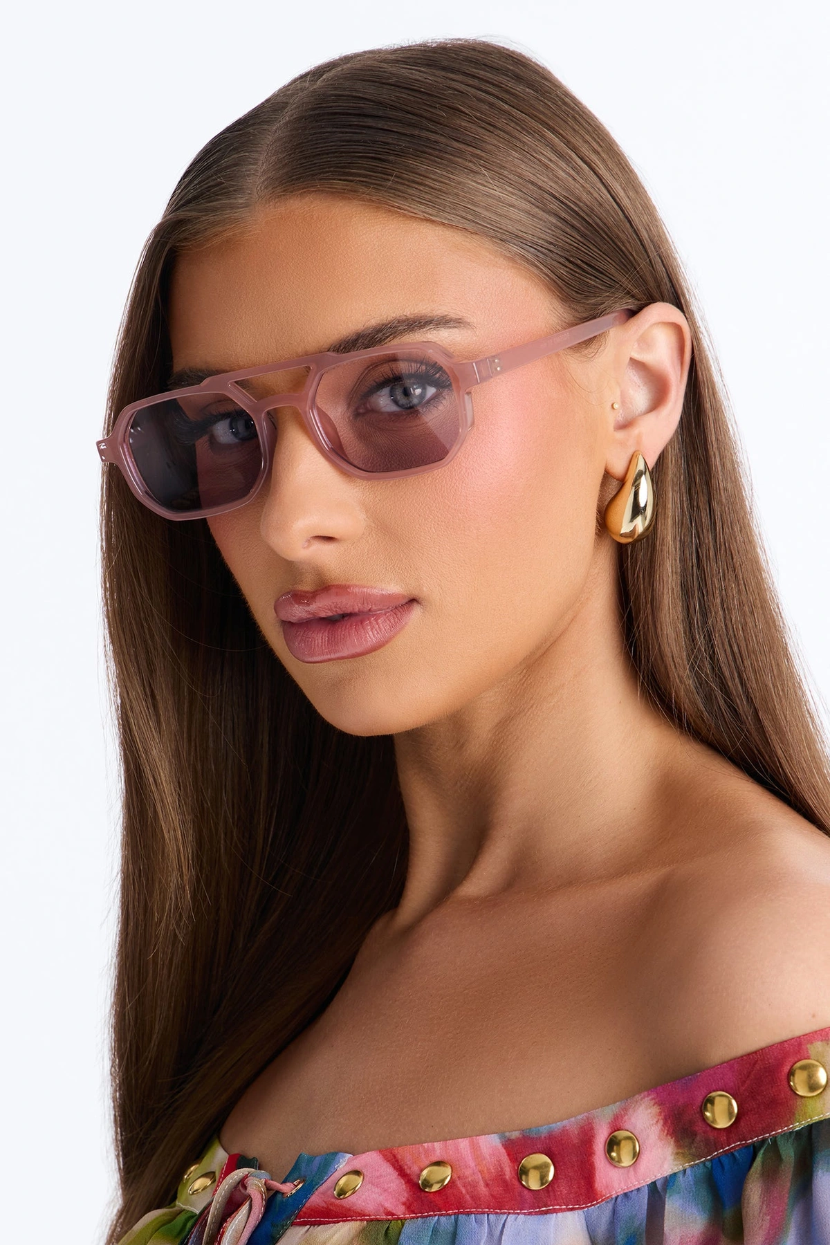 My Muse Aviator Sunglasses - Pink — Rosa
