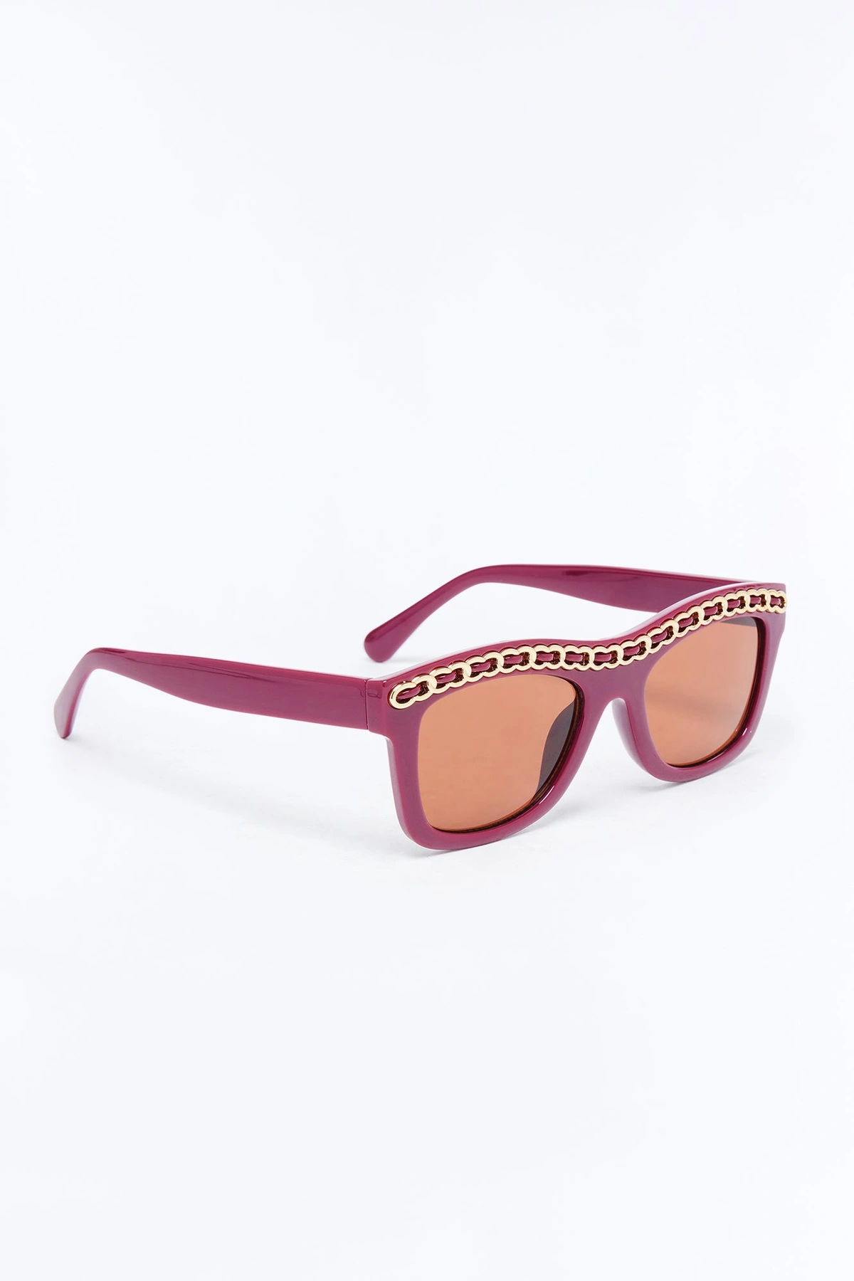 Extra Chic Sunglasses - Burgundy — Bordô