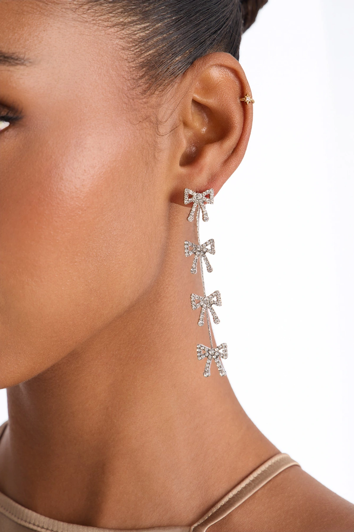 Been A Good Girl Drop Earrings - Silver — Prateado