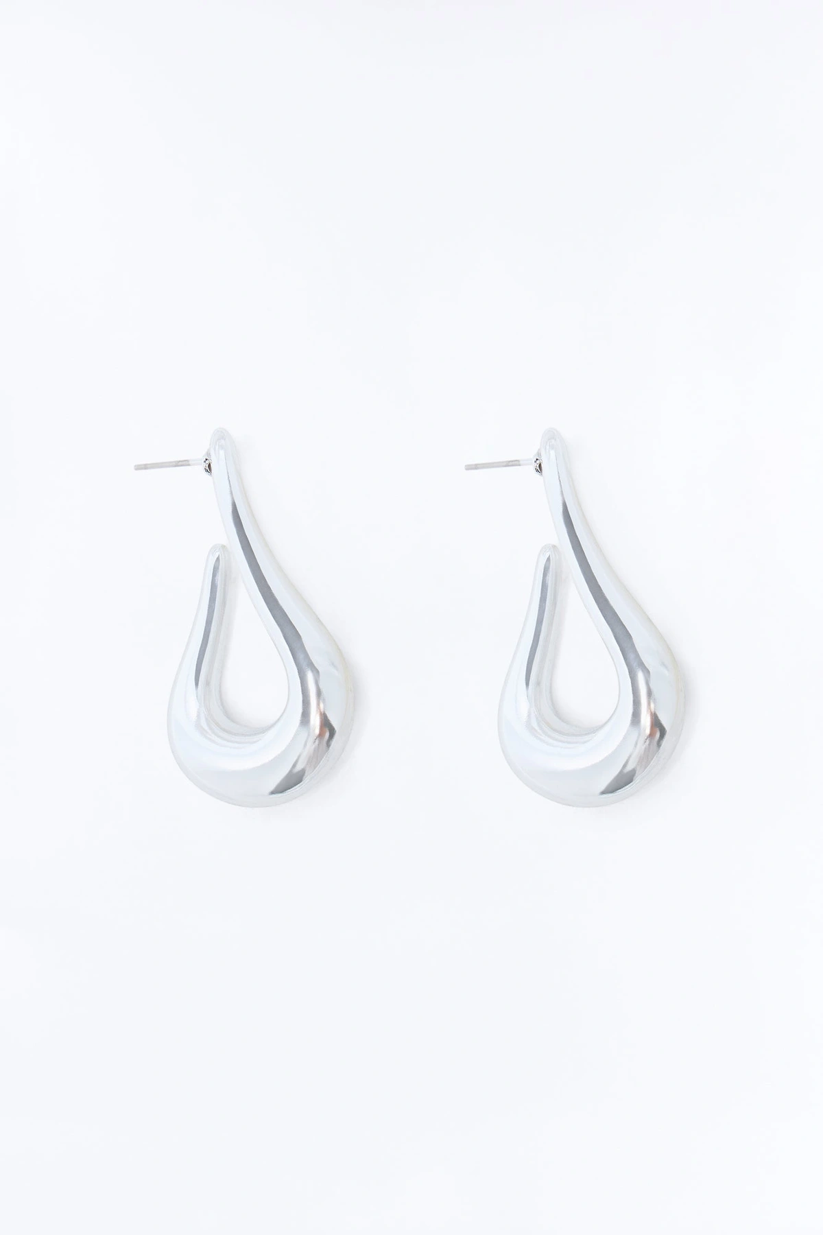 No More Tears Drop Earrings - Silver — Prateado