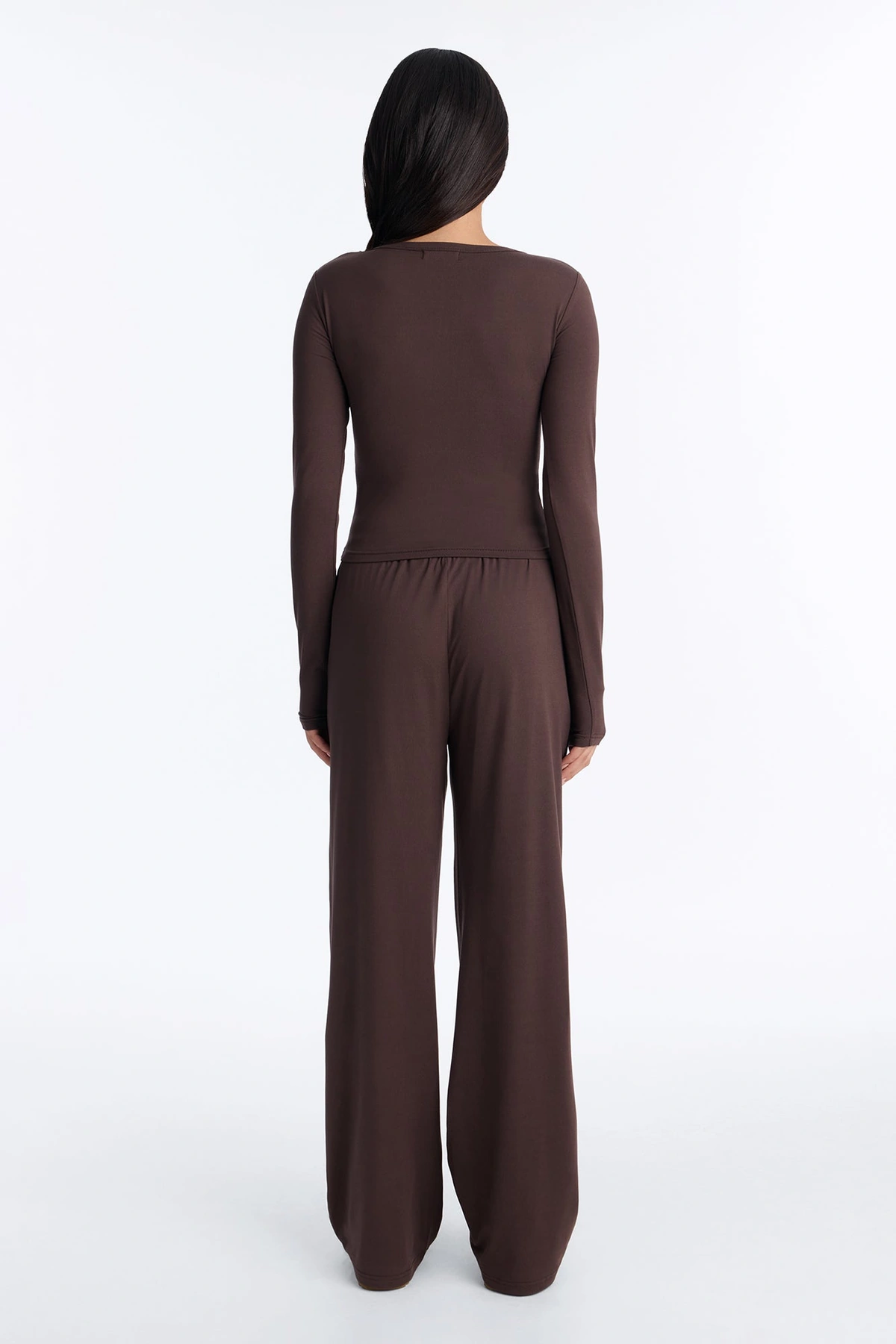 Lazy Morning Pant Set - Chocolate — Chocolate