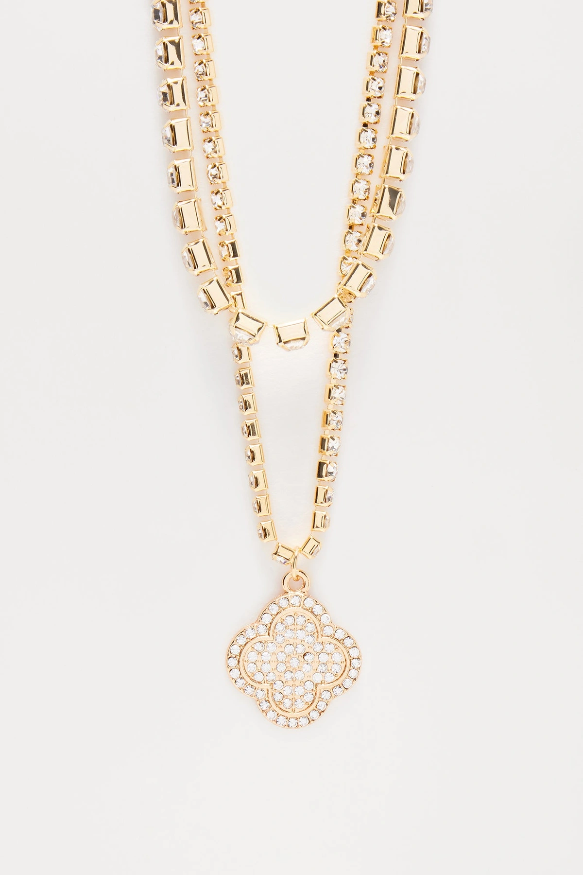 What's New Babe 2 Piece Choker Necklace - Gold — Dourado