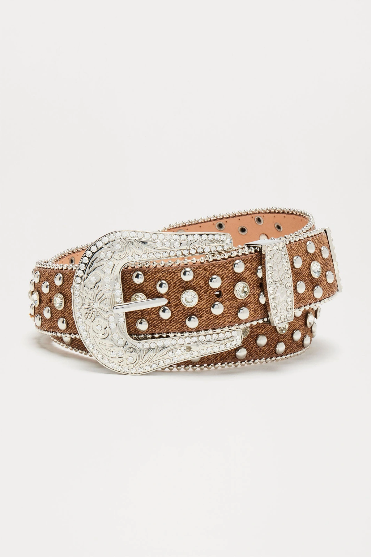 Glamorous Rodeo Belt - Taupe — Bege acinzentado