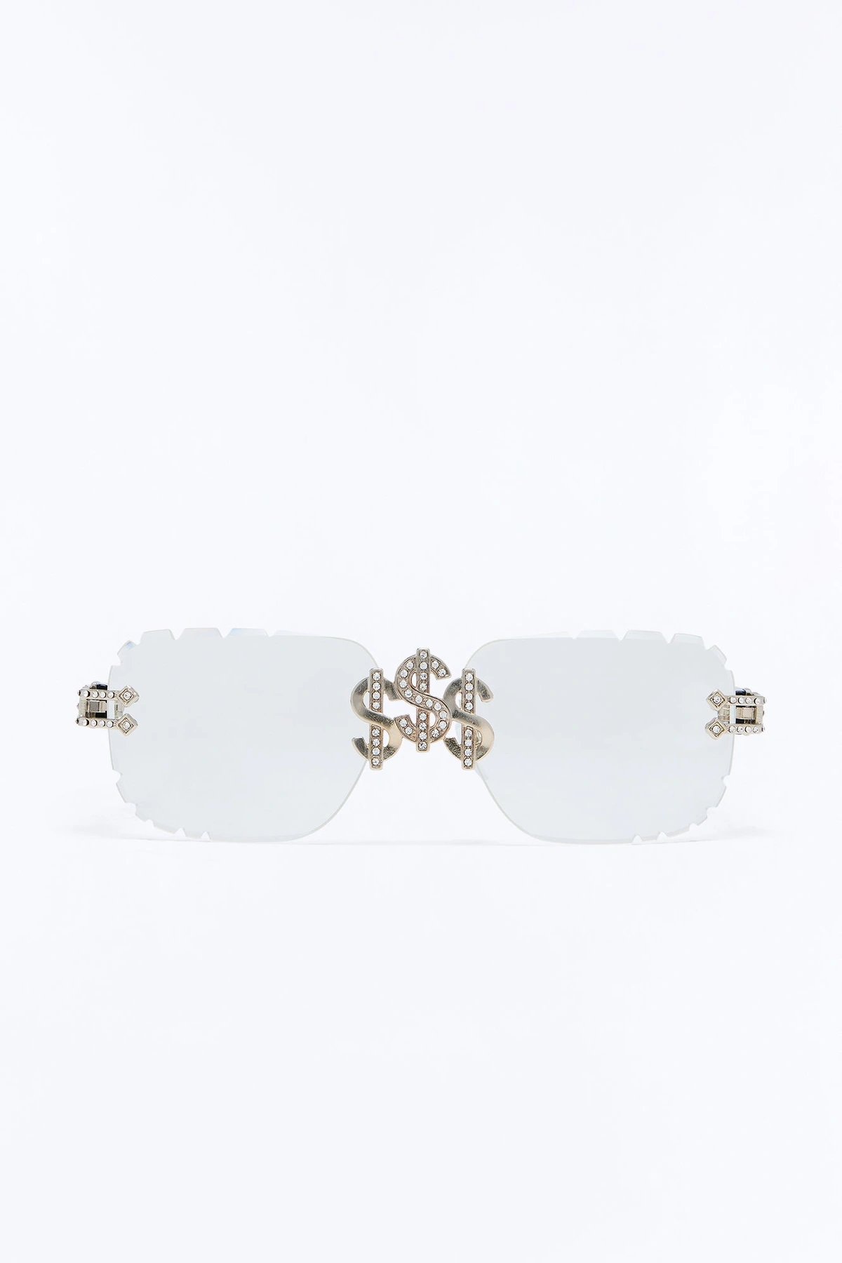 Money Honey Sunglasses - Clear/Black — Clear/Preto