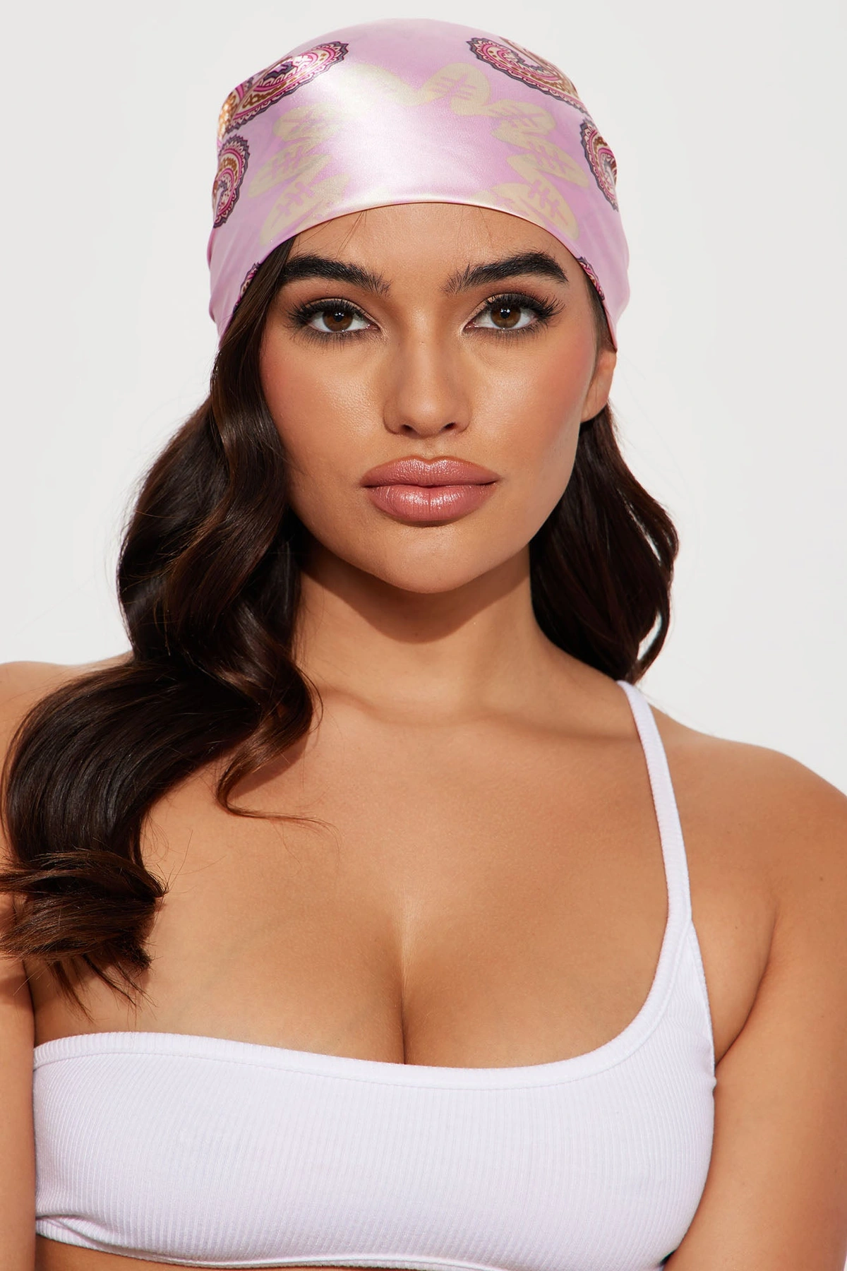 Hey Girl Head Scarf - Pink/combo — Rosa/combinação