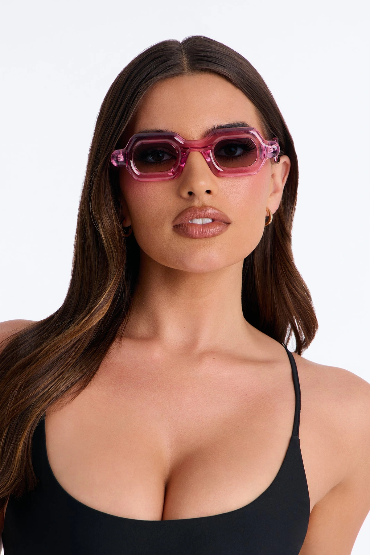 Gummy Bear Square Sunglasses - Pink — Rosa