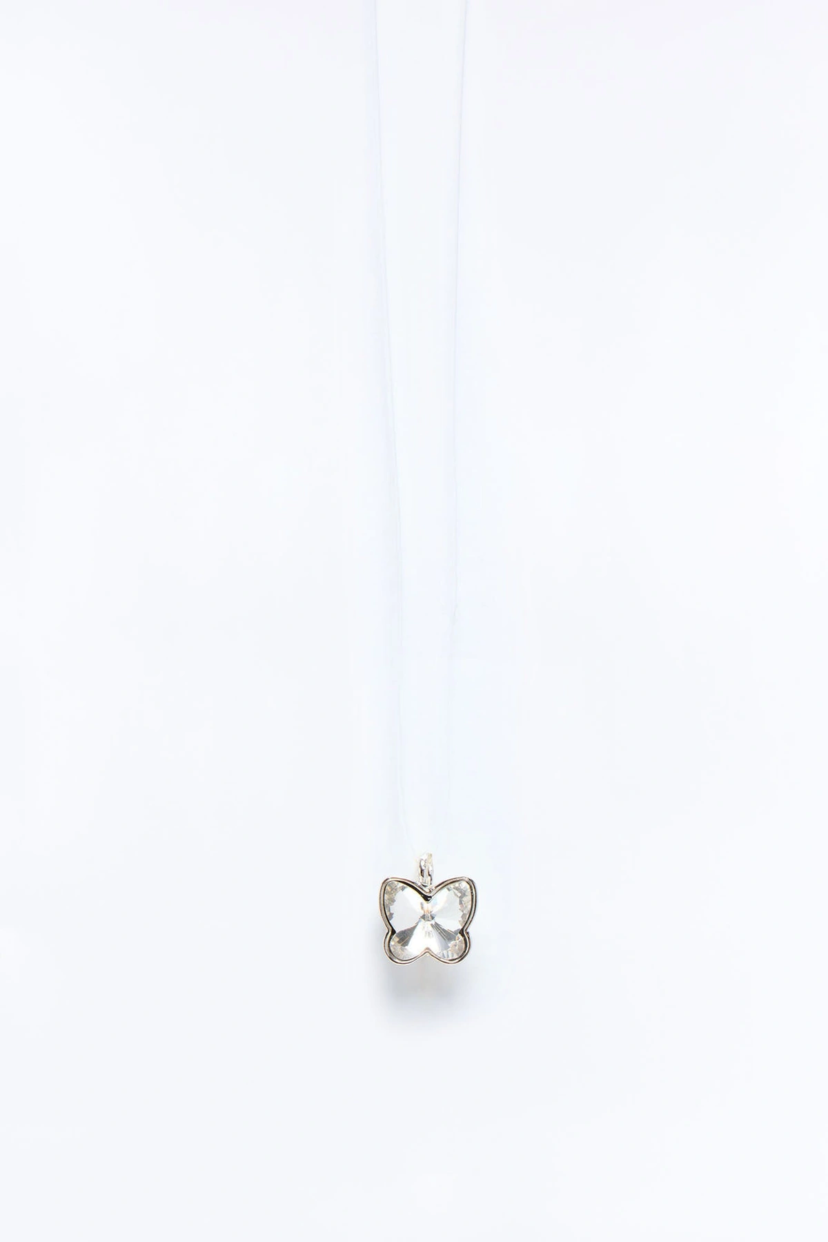 Lighting Your Day Butterfly Necklace - Silver — Prateado