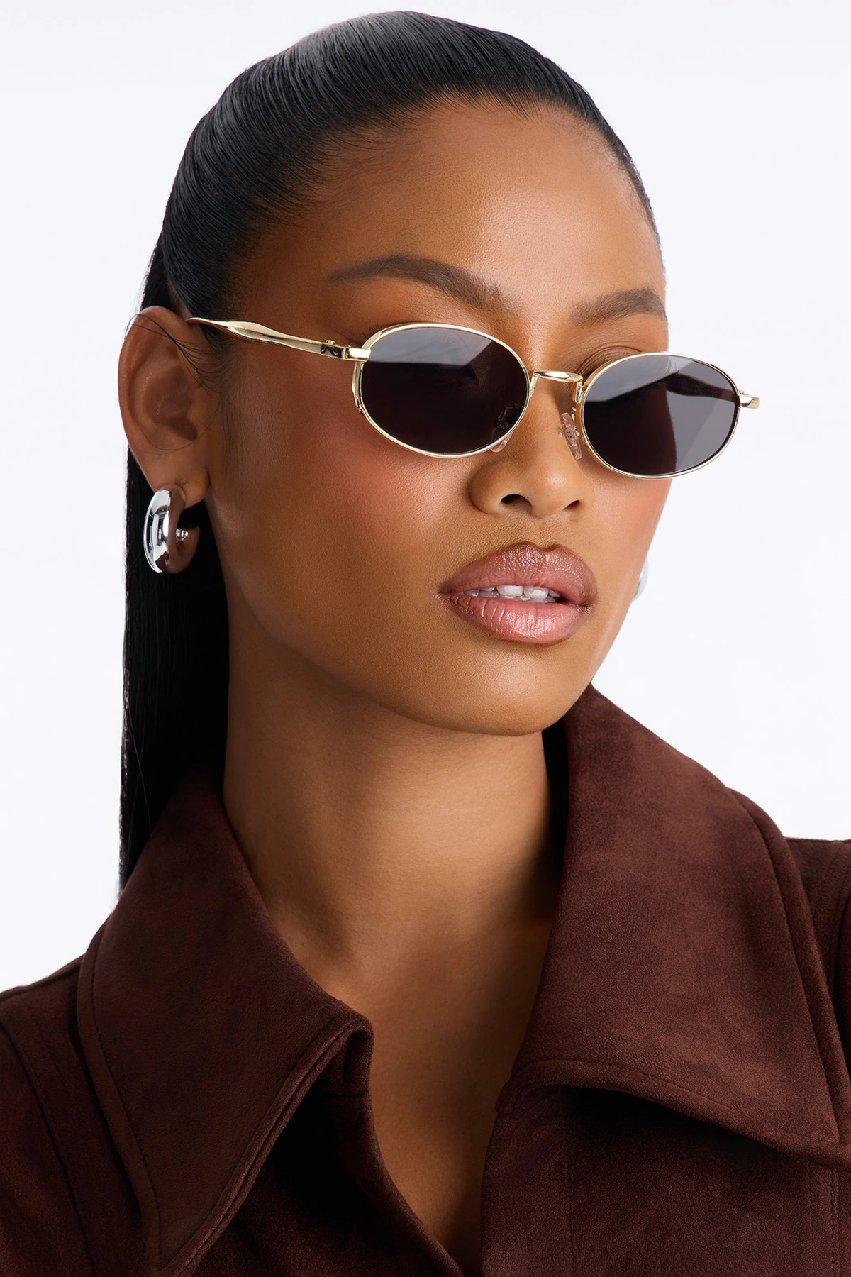 Brunch Hour Sunglasses - Gold/combo — Dourado/combinação
