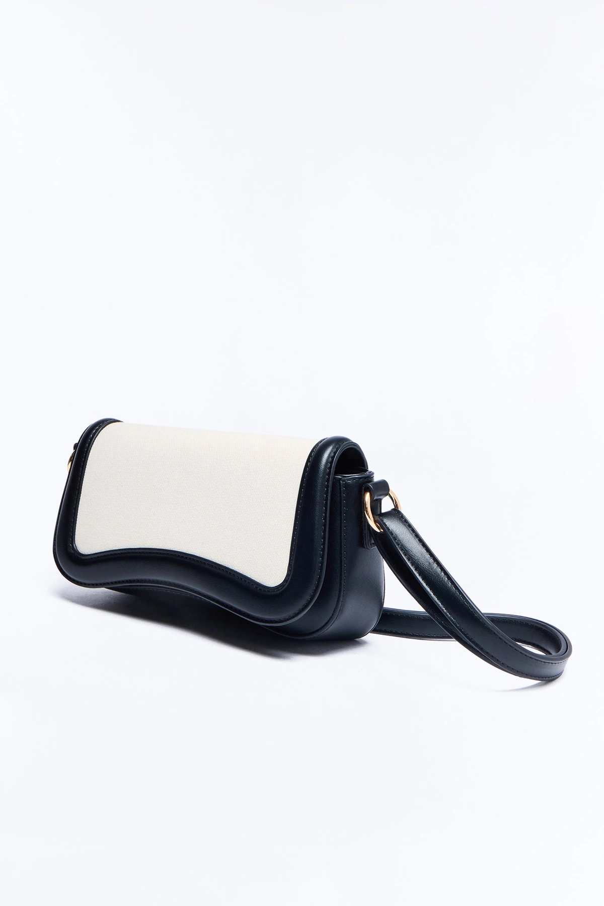 Downtown Darling Faux Leather Shoulder Handbag - Black/combo — Preto/combinação