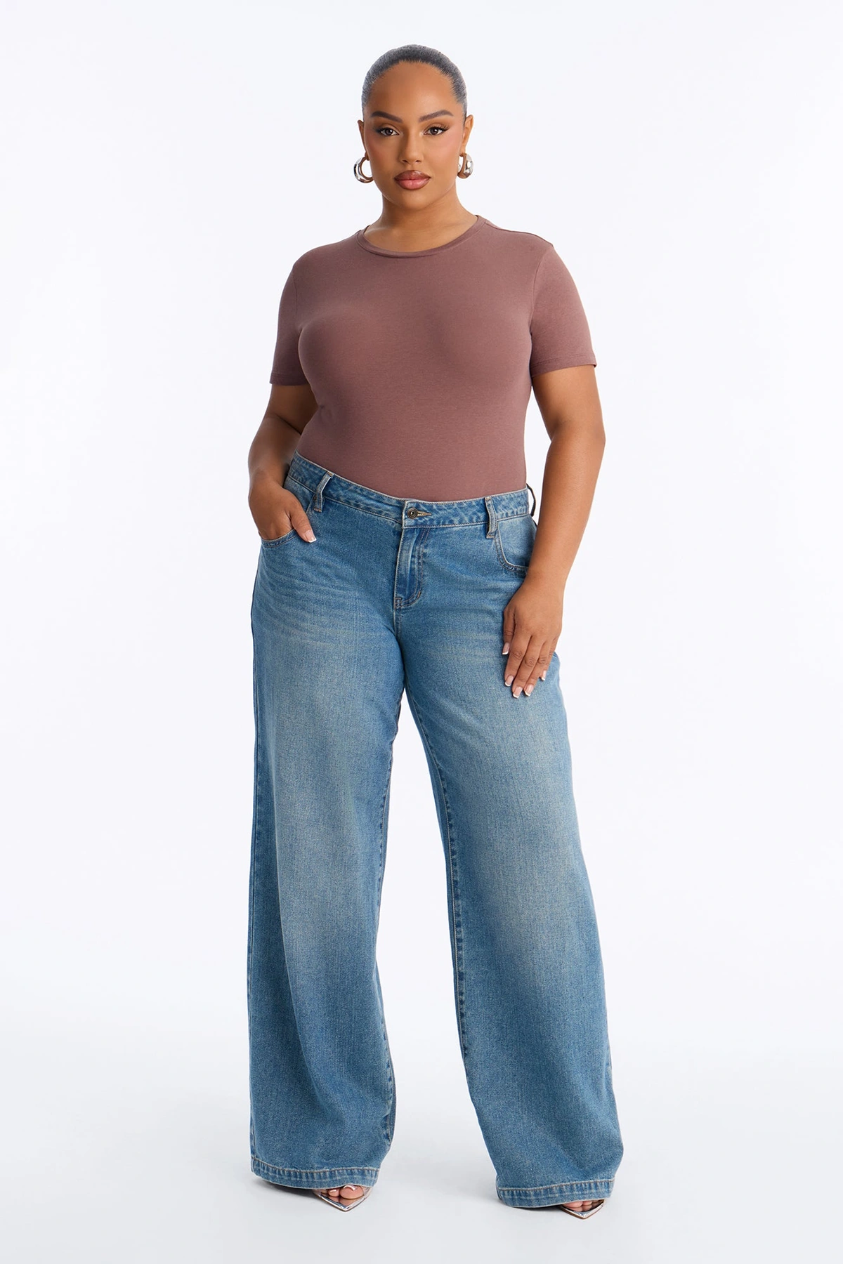 My Everyday Crew Neck Tee - Brown — Castanho