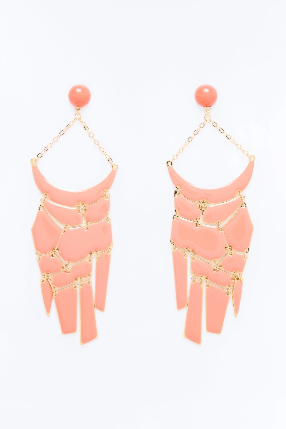 Sweet Cover Drop Earrings - Orange — Laranja