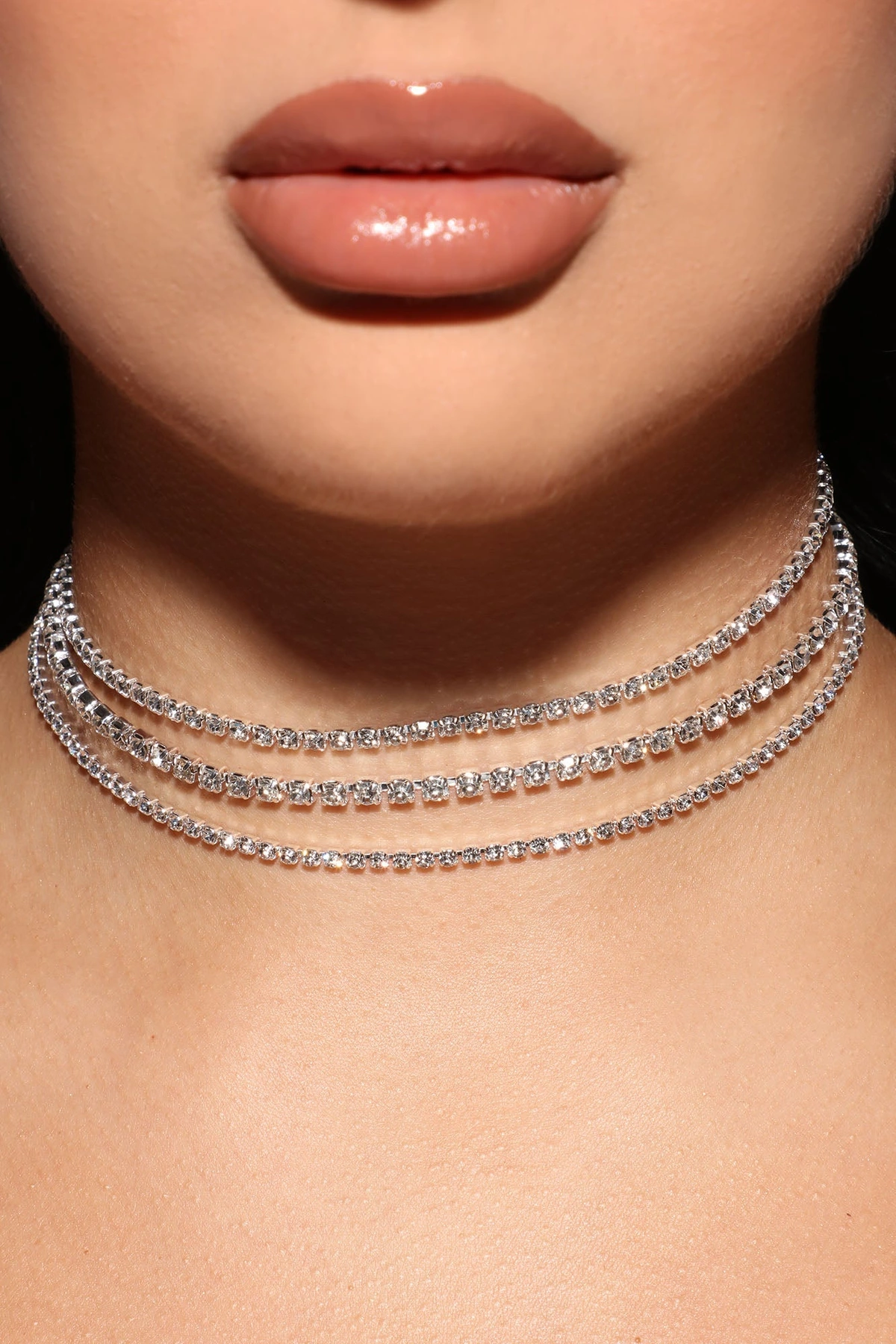 Best In The Game 3 Piece Choker Set - Silver — Prateado