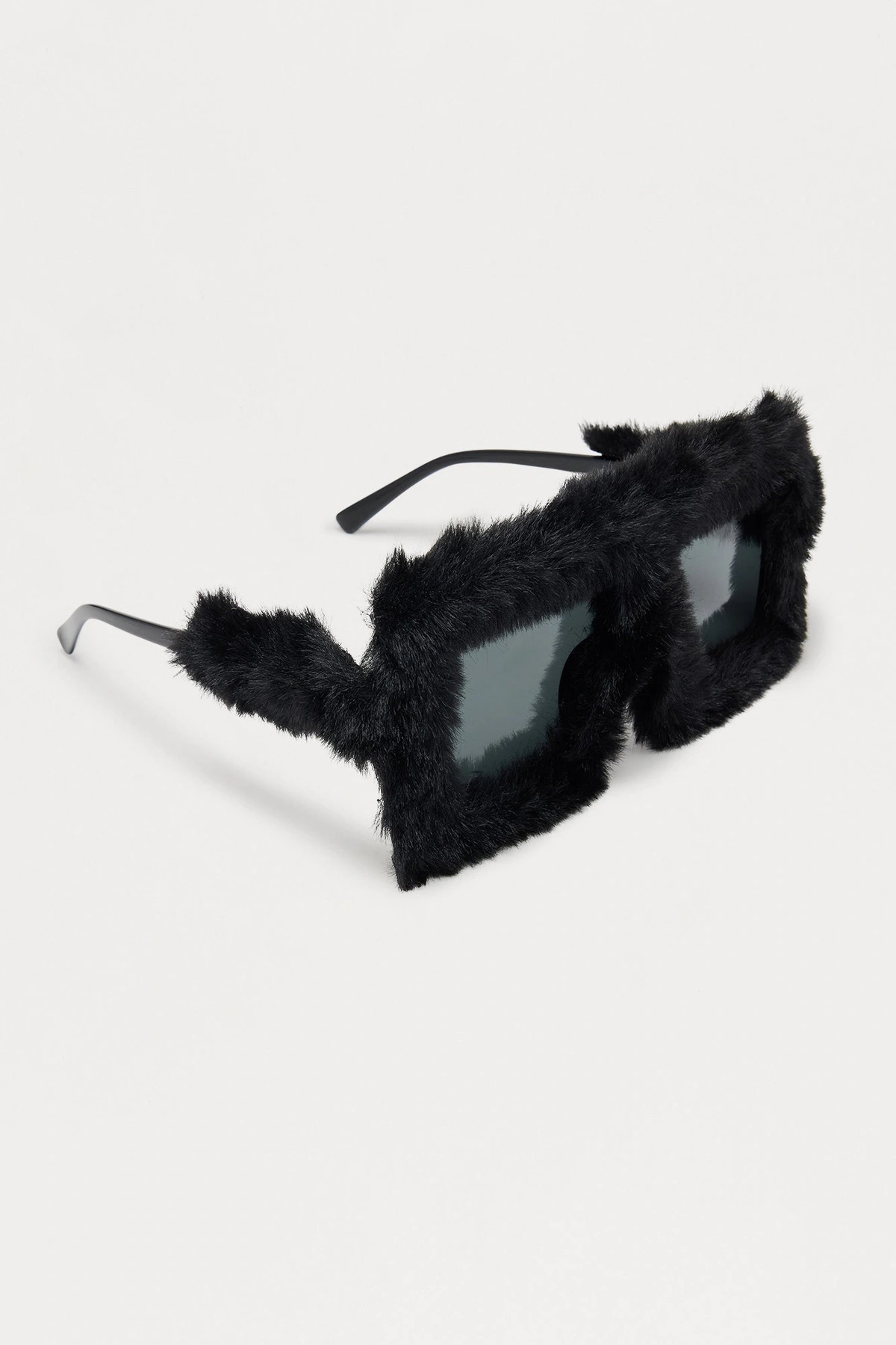 Fur Sight Sunglasses - Black — Preto
