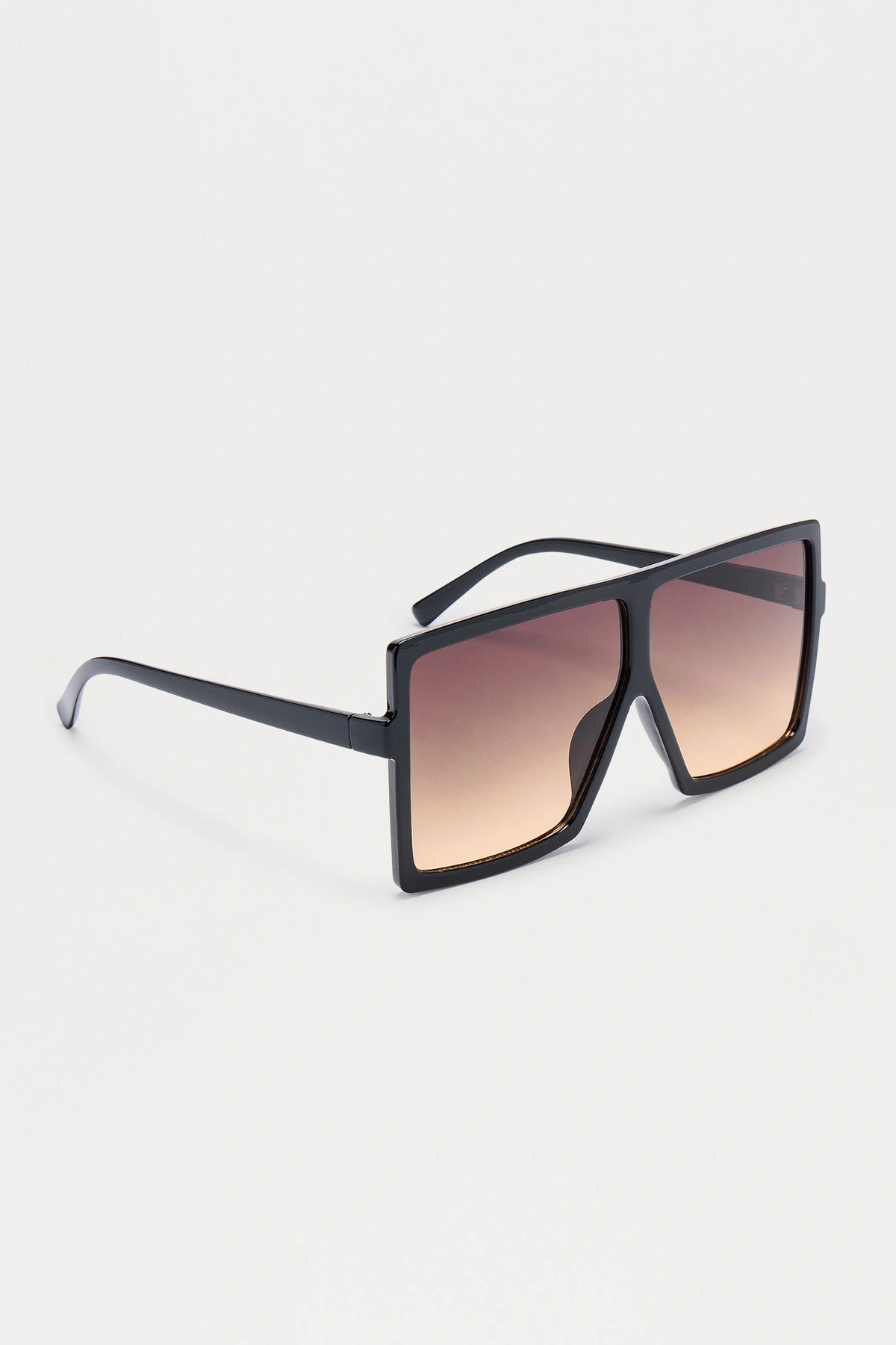 My Daily Block Out Shield Oversized Sunglasses - Black — Preto