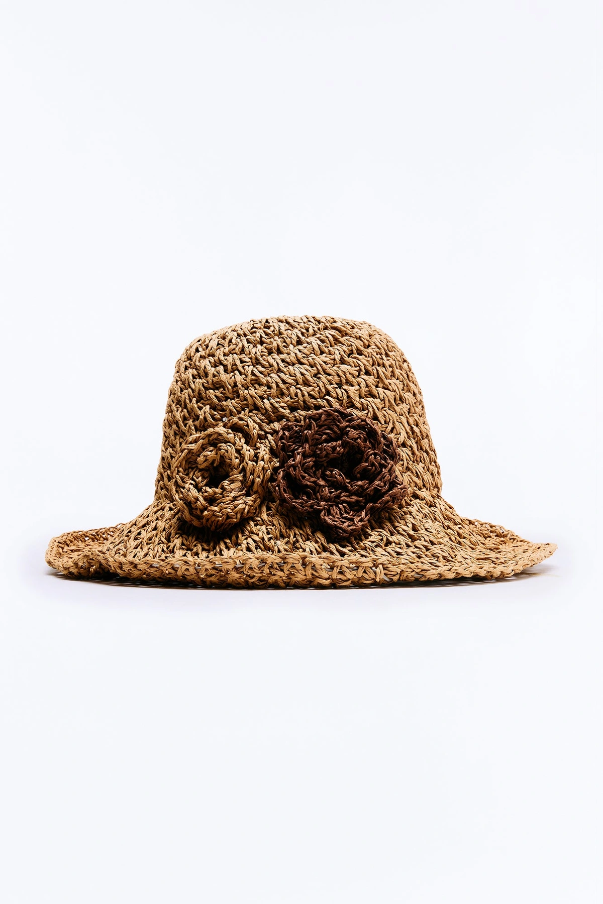 Rose Garden Picnic Straw Sun Hat - Natural — Natural