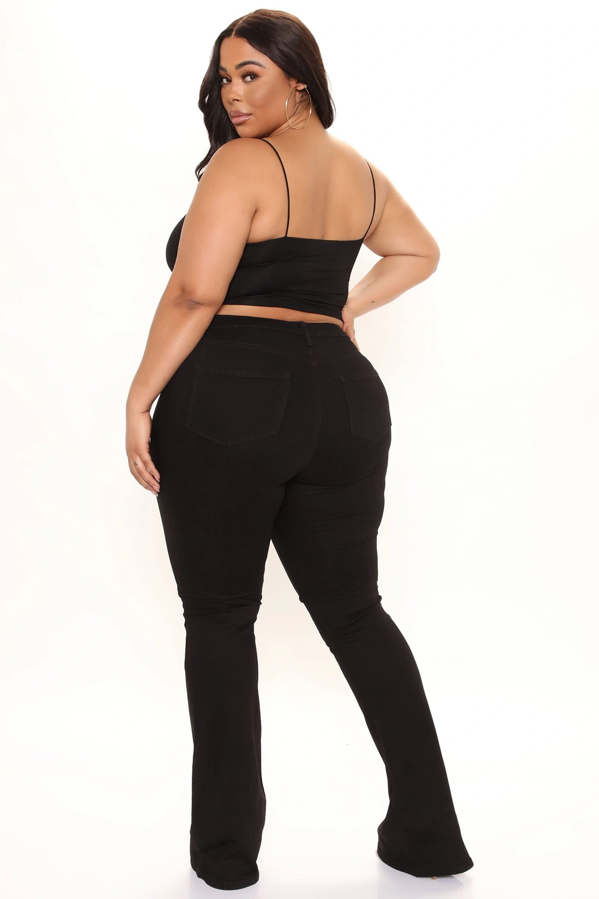 Tall Deep In My Soul Flare Jeans - Black — Preto
