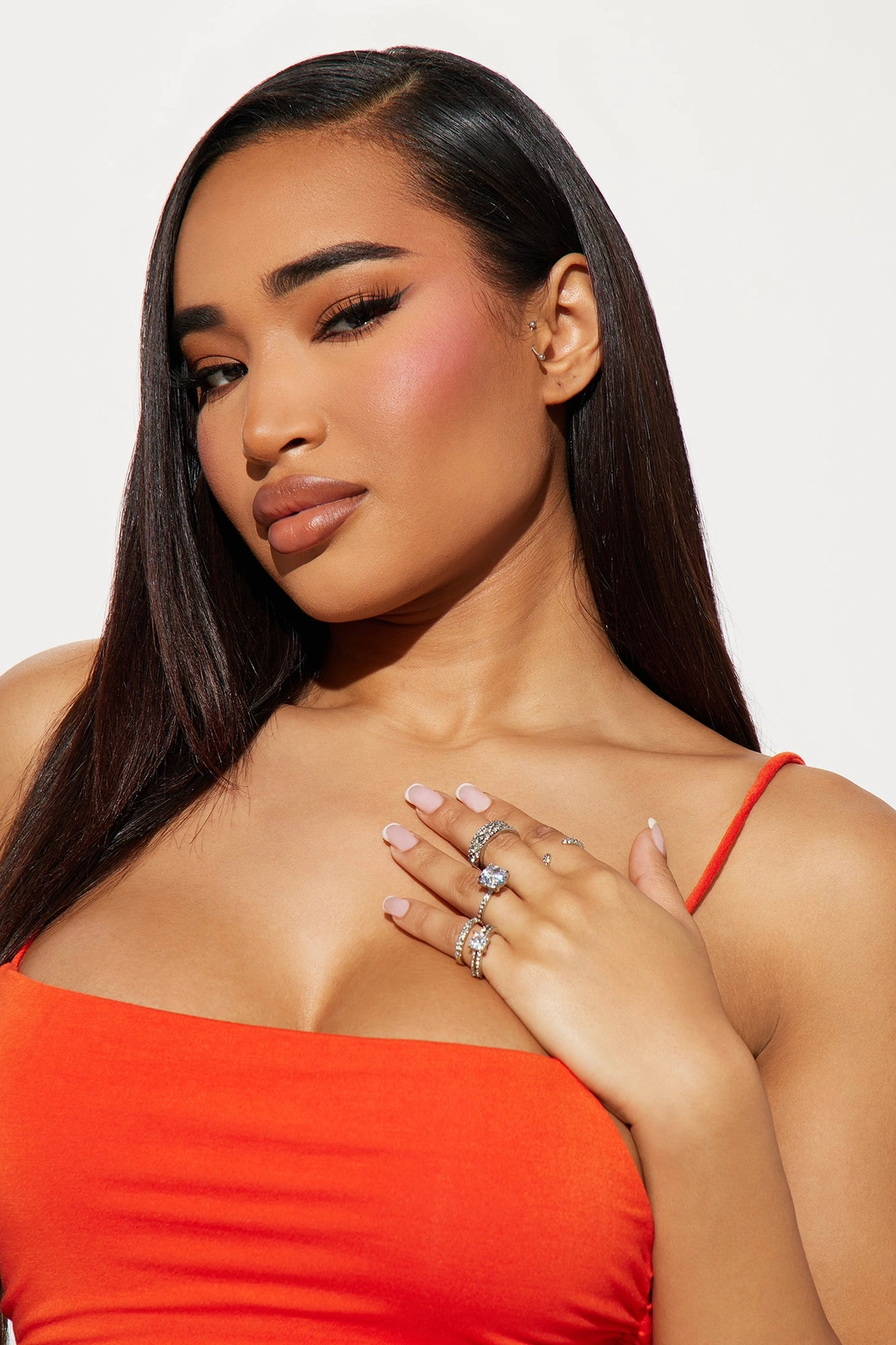 Keeping Me Satisified 5 Piece Ring Set - Silver — Prateado
