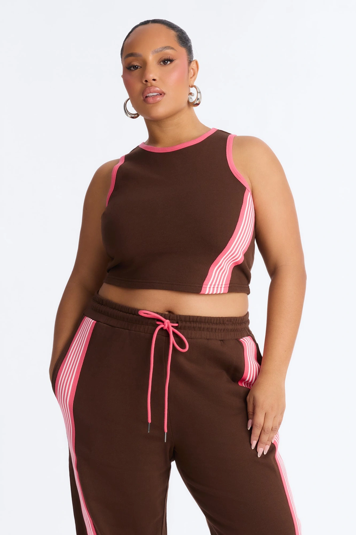 Varsity Babe Pant Set - Chocolate — Chocolate