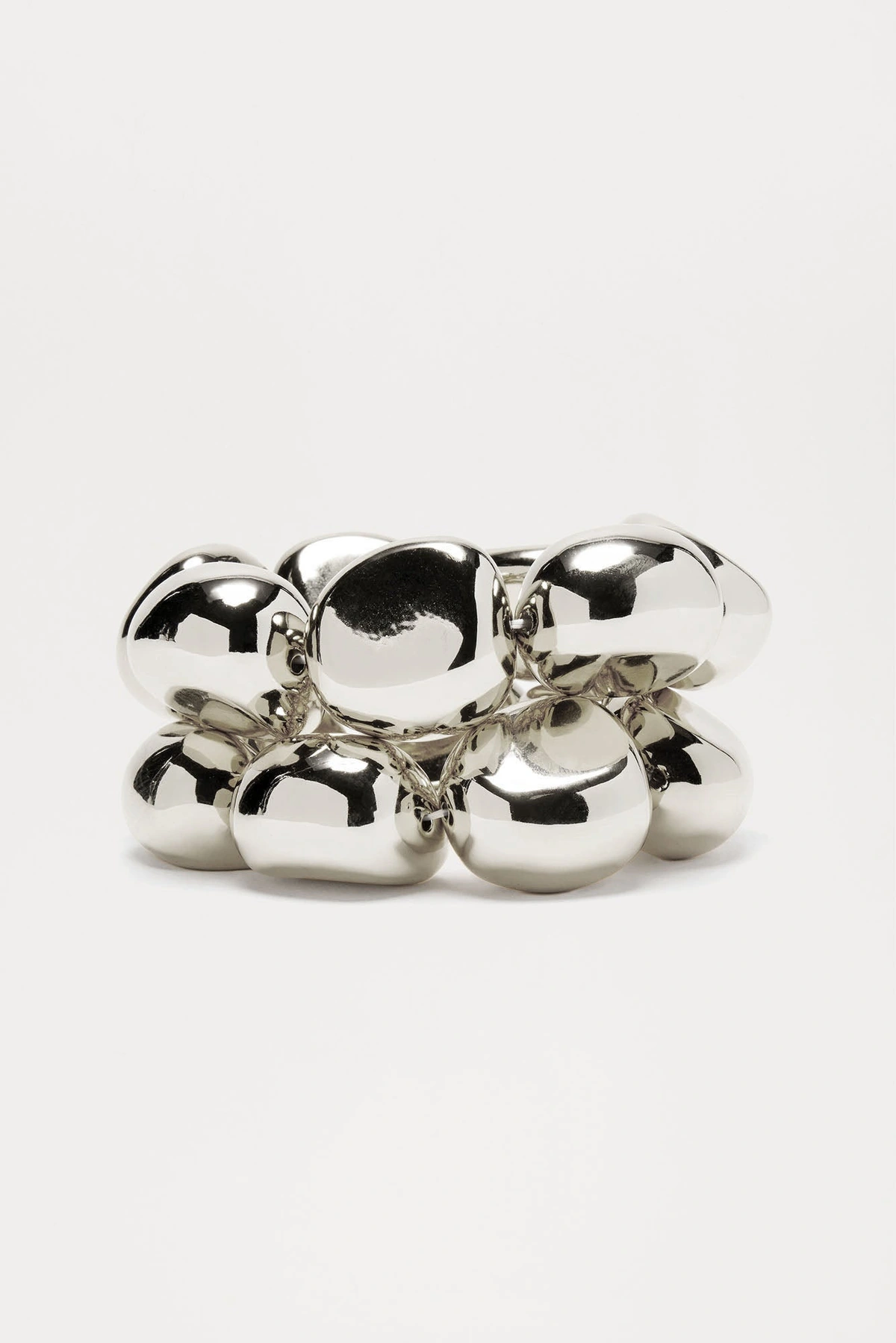 Moon Rocks 2 Piece Bracelet Set - Silver — Prateado