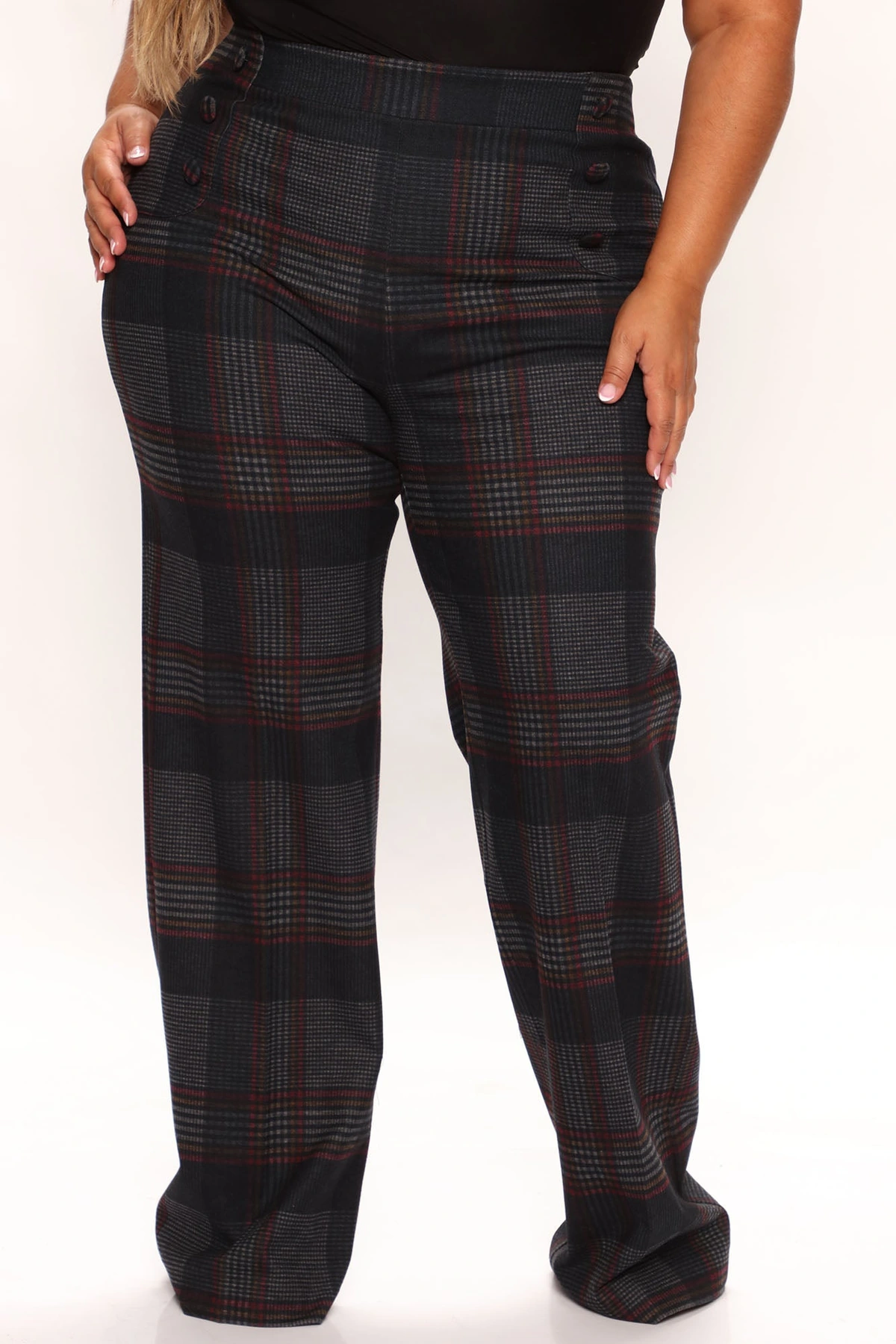 Feeling Preppy Wide Leg Pant 33 - Navy/combo — Azul-marinho/combinação