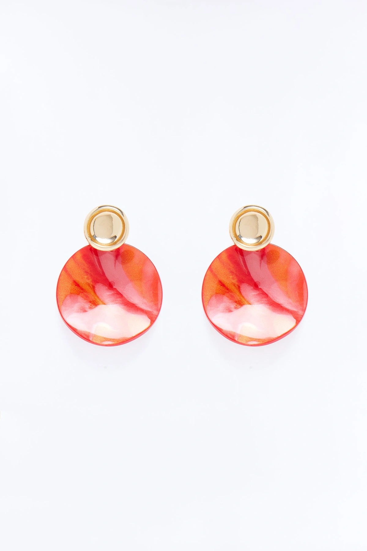 One Call Away Drop Earrings - Red/combo — Vermelho/combinação