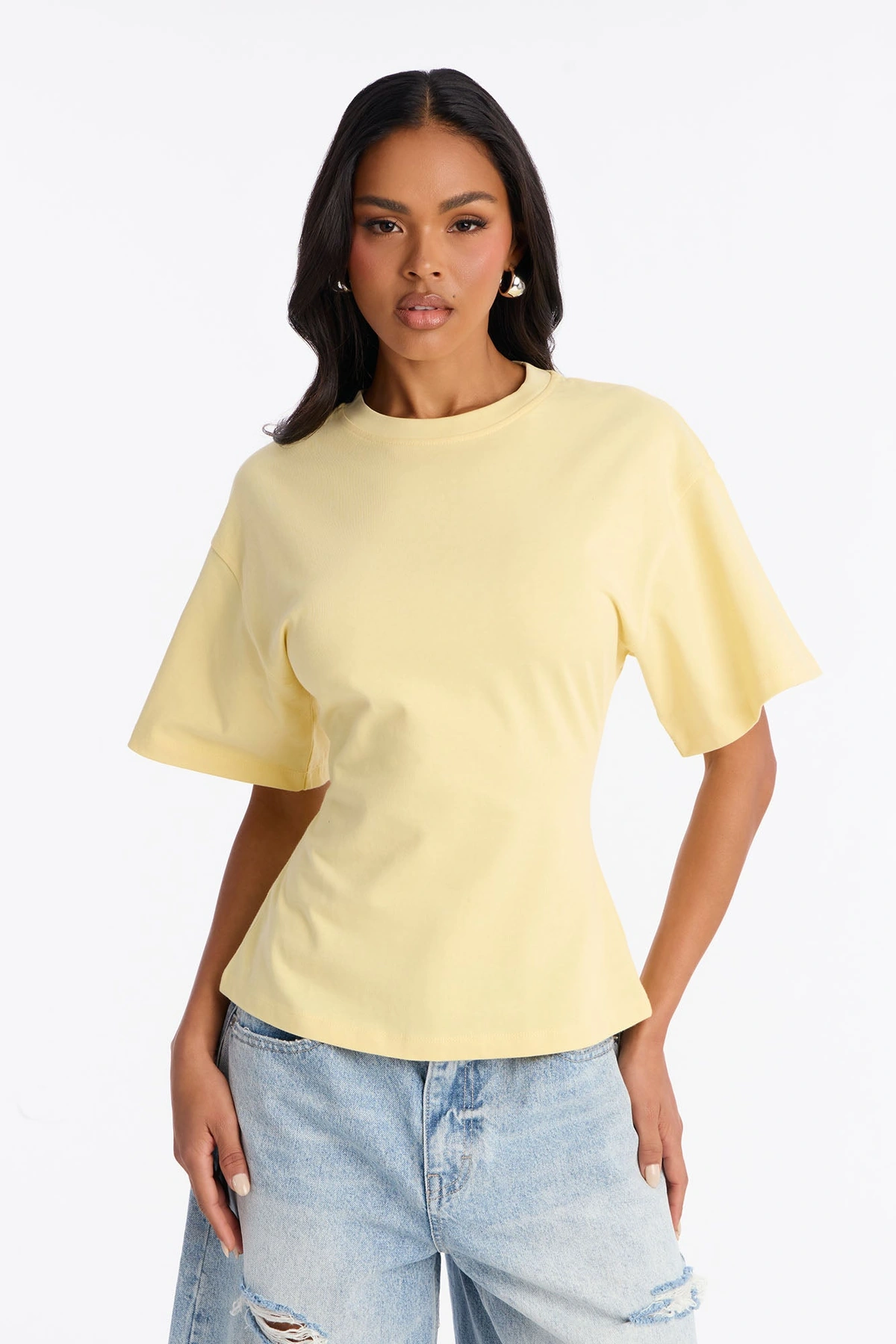 Jayden Fitted T-Shirt - Butter Yellow — Butter Amarelo