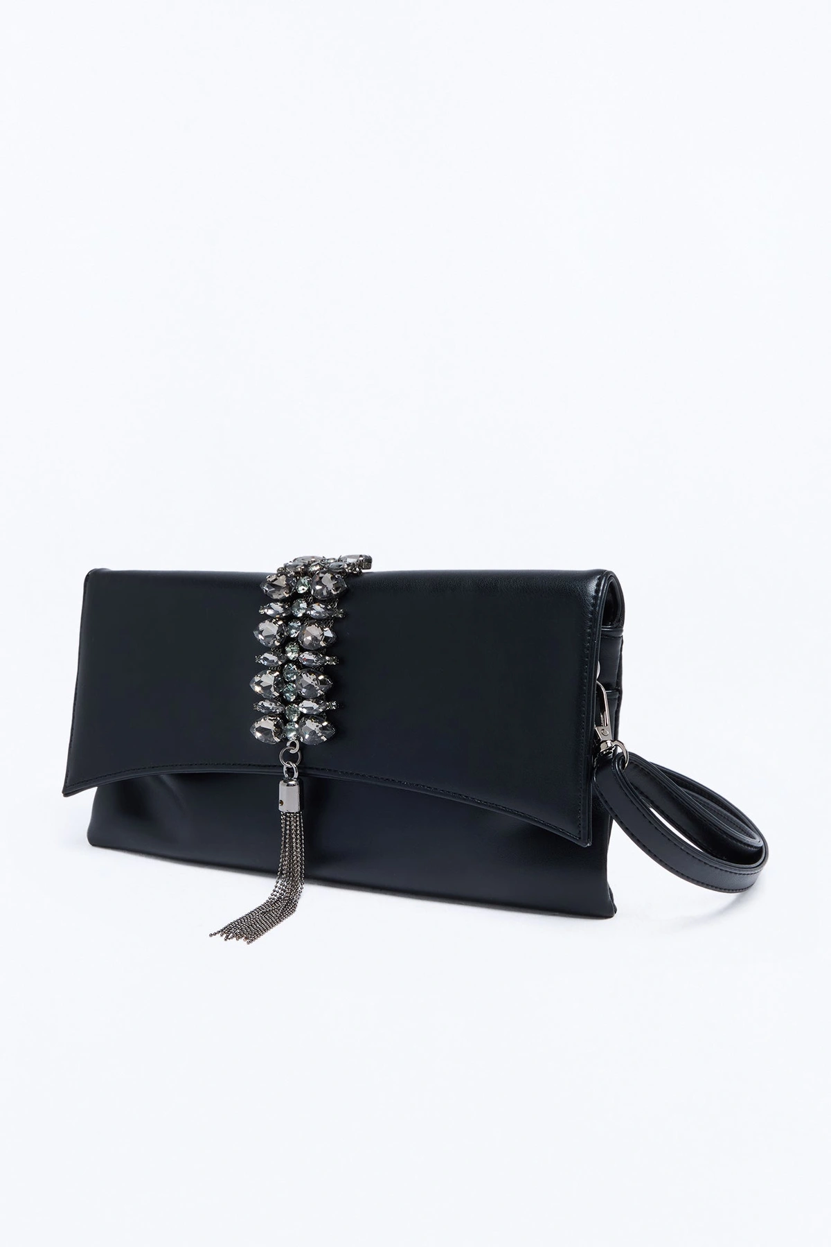 Spending All Your Money Faux Leather Crossbody Handbag - Black — Preto