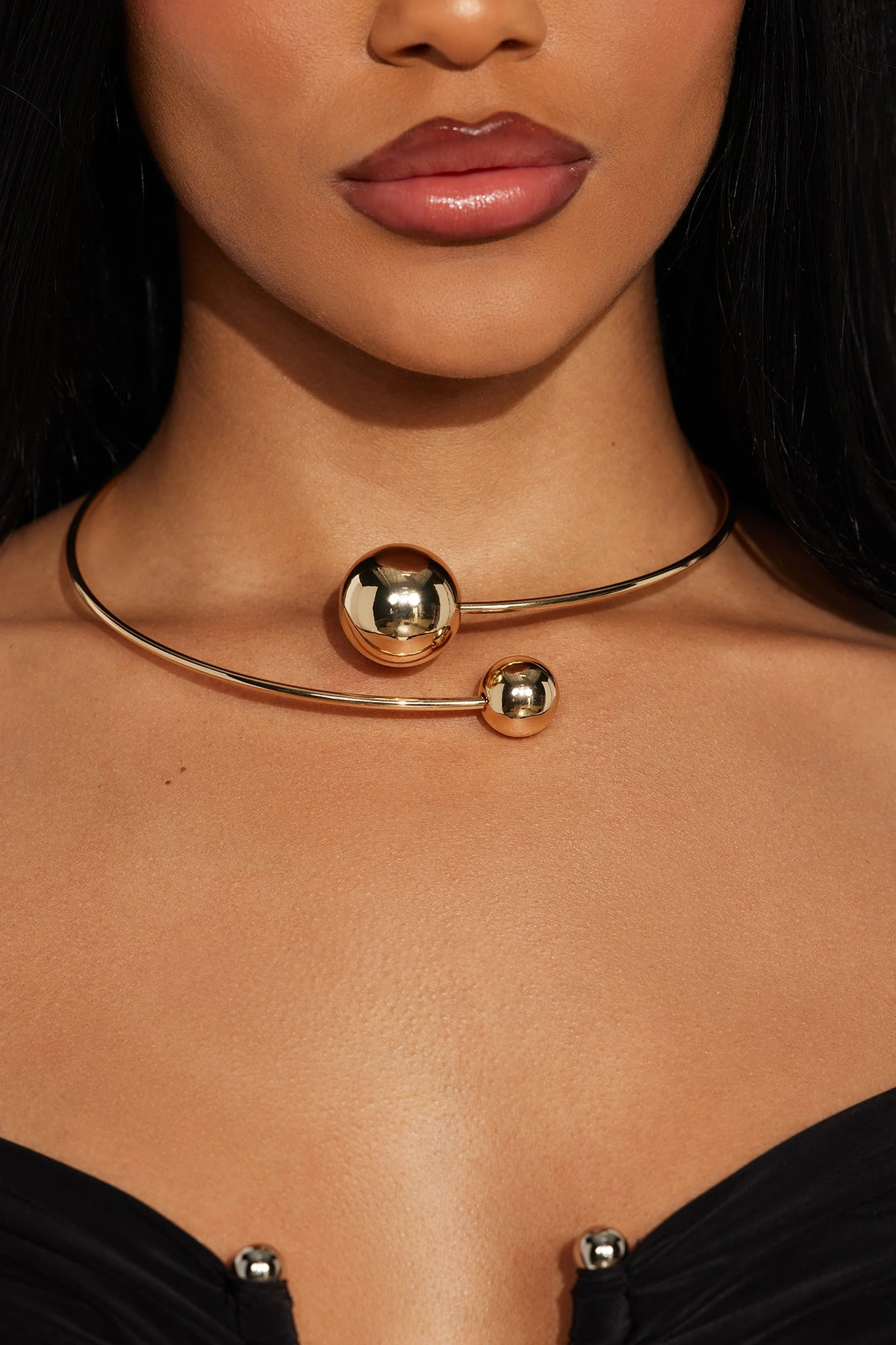Twist Me Around Choker - Gold — Dourado