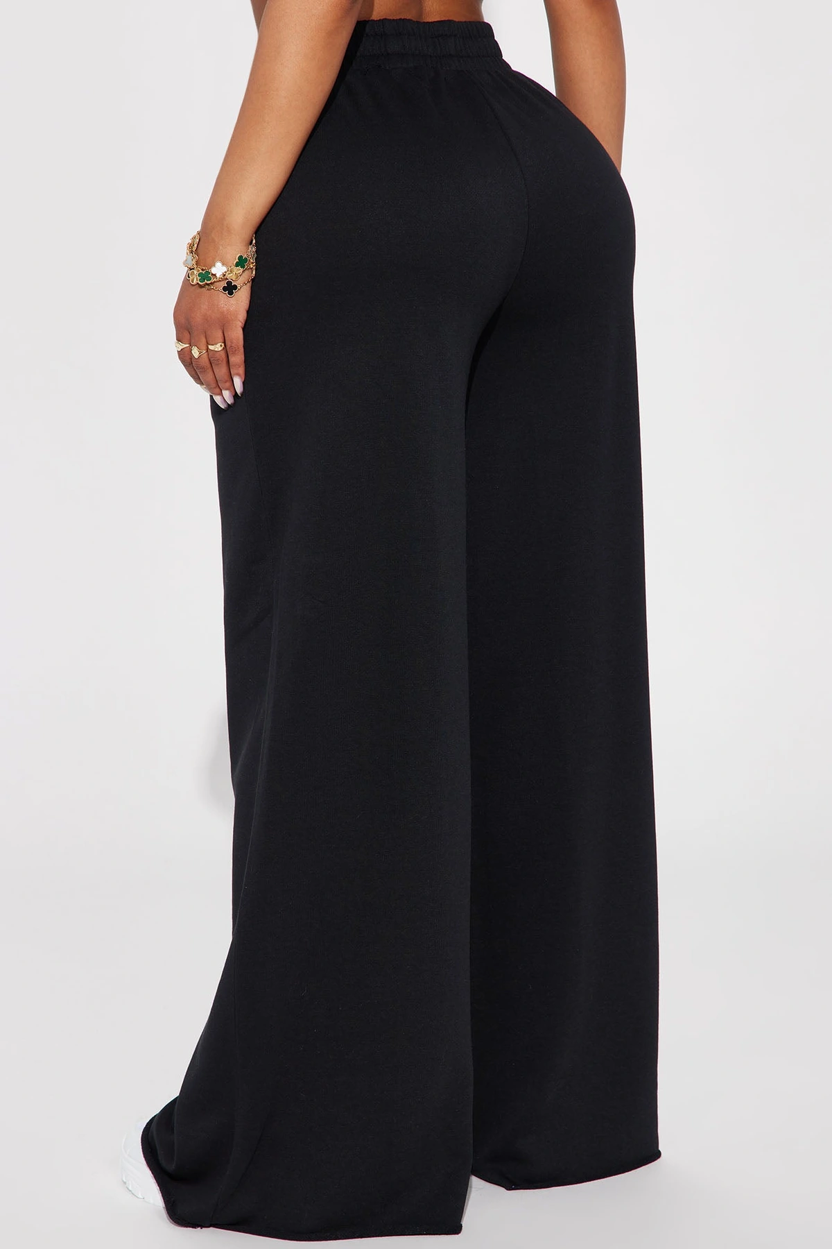 Fair Game Lounge Wide Leg Pant - Black — Preto