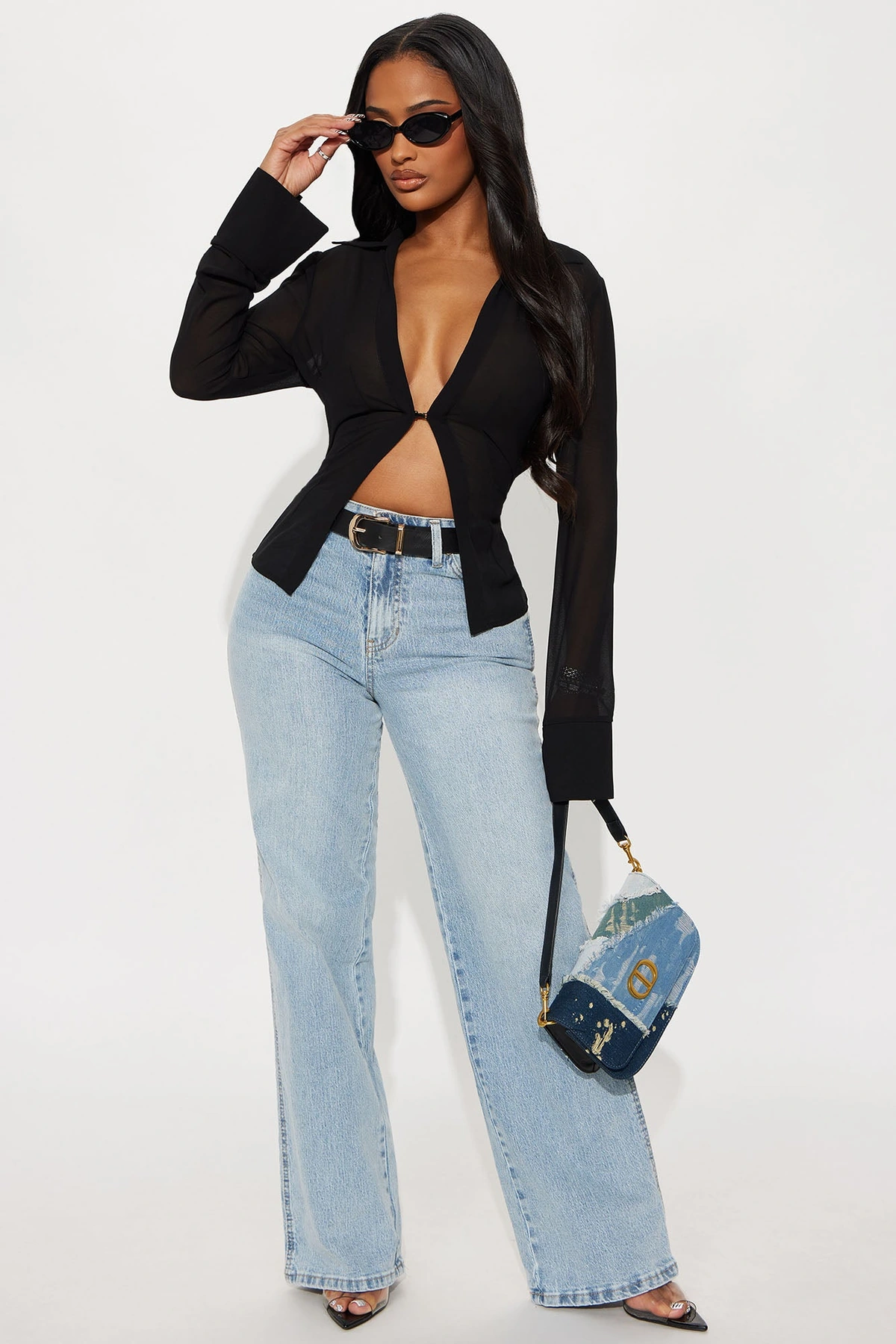 Never Changing Wide Leg Jeans - Light Wash — Ganga de lavagem clara